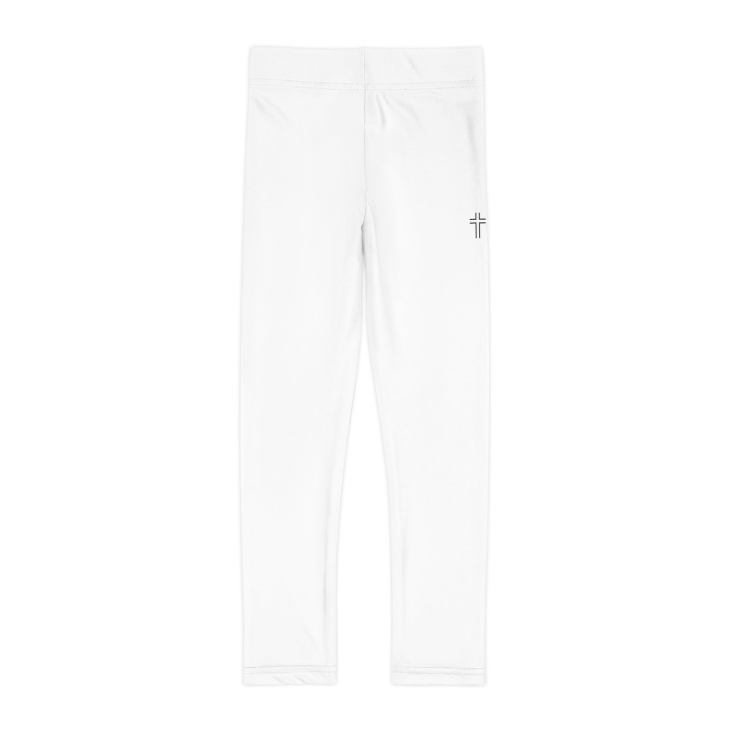 Minimalist | Muted Comfortable Girls Leggings with Cross Design