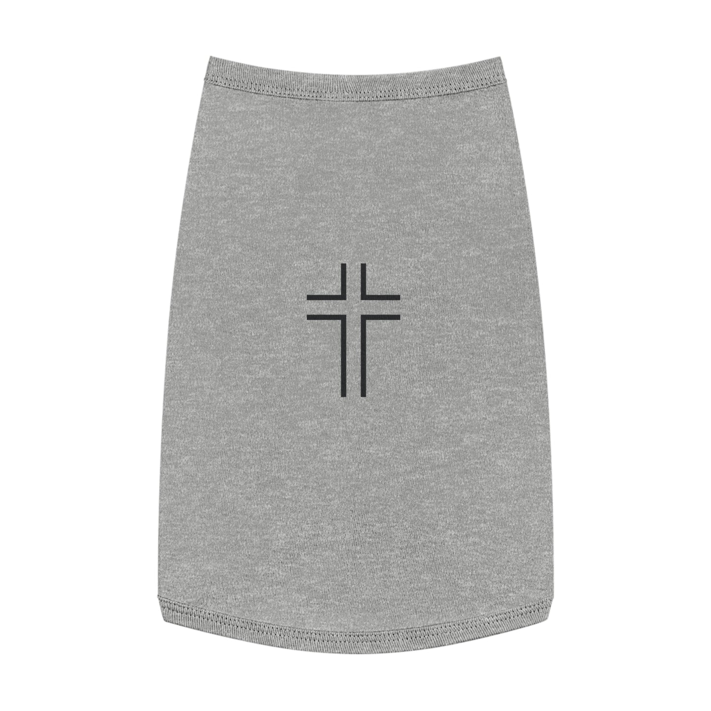 Minimalist | Pet Tank Top with Cross Design