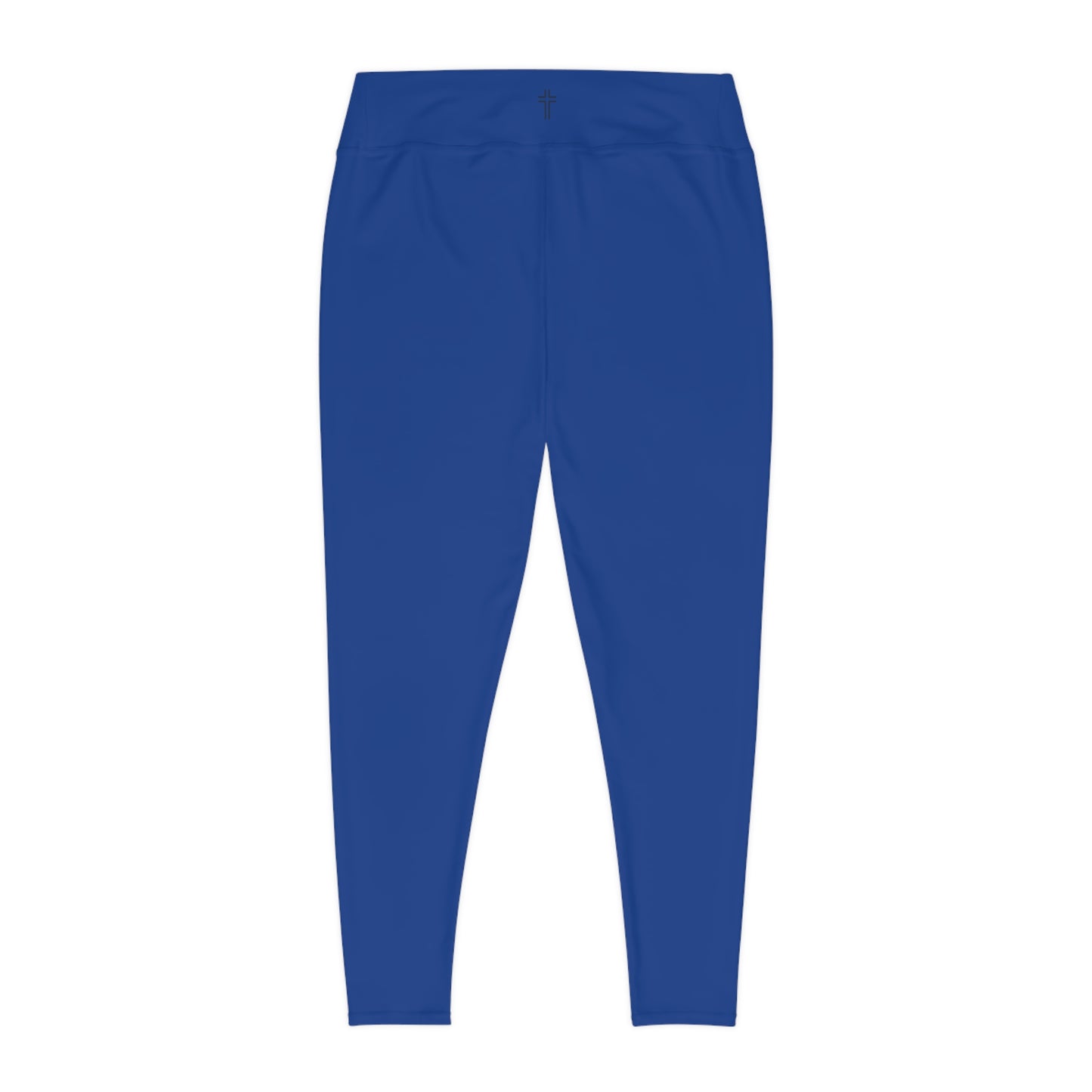 Minimalist | Color Plus Size High Waisted Fitness Leggings with Cross Design - Perfect for Faith & Fitness