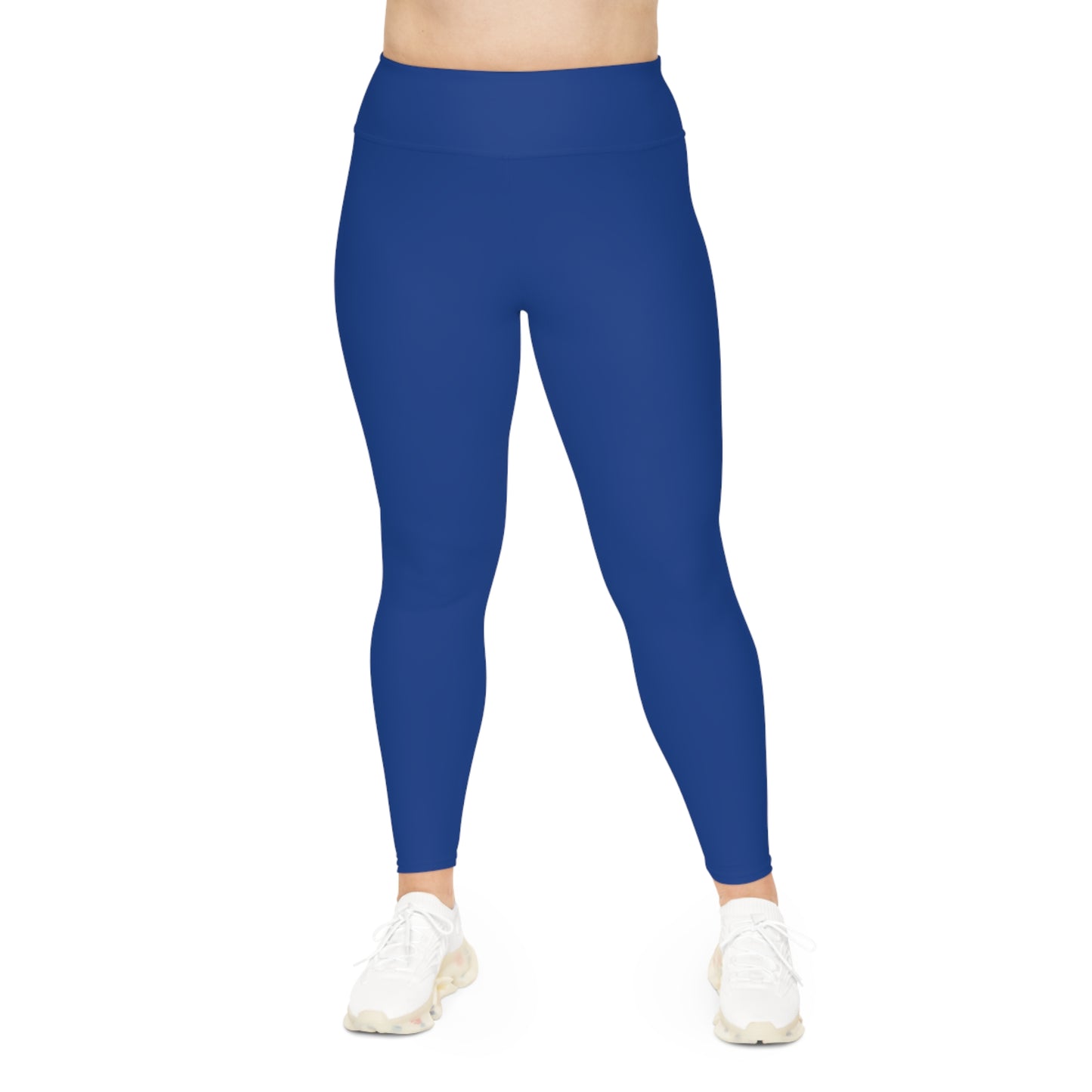 Minimalist | Color Plus Size High Waisted Fitness Leggings with Cross Design - Perfect for Faith & Fitness