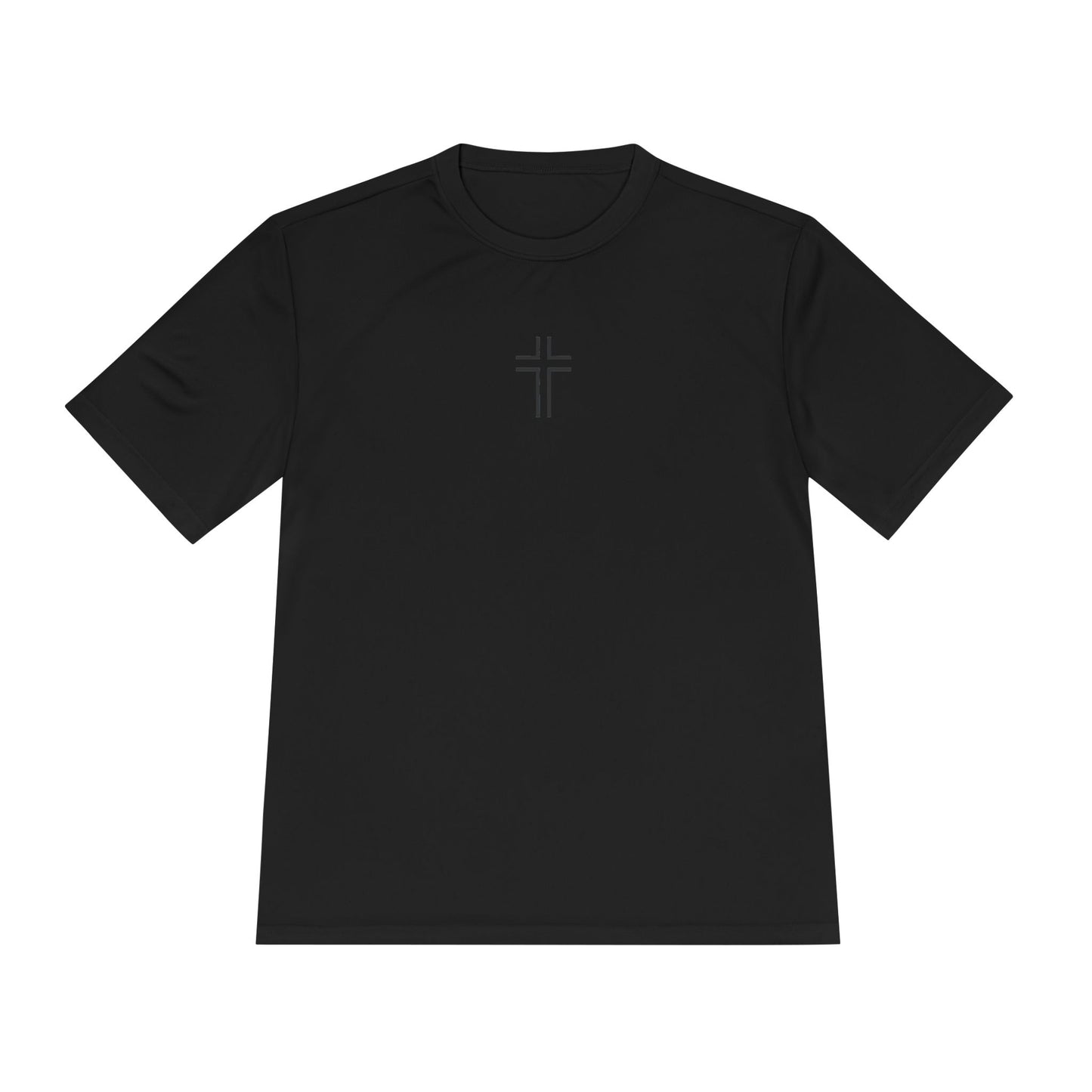 Minimalist | Unisex Moisture Wicking Tee with Cross Design