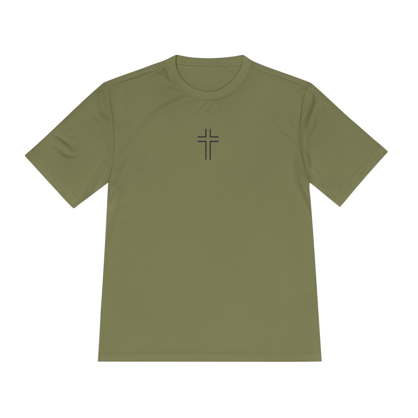 Minimalist | Unisex Moisture Wicking Tee with Cross Design