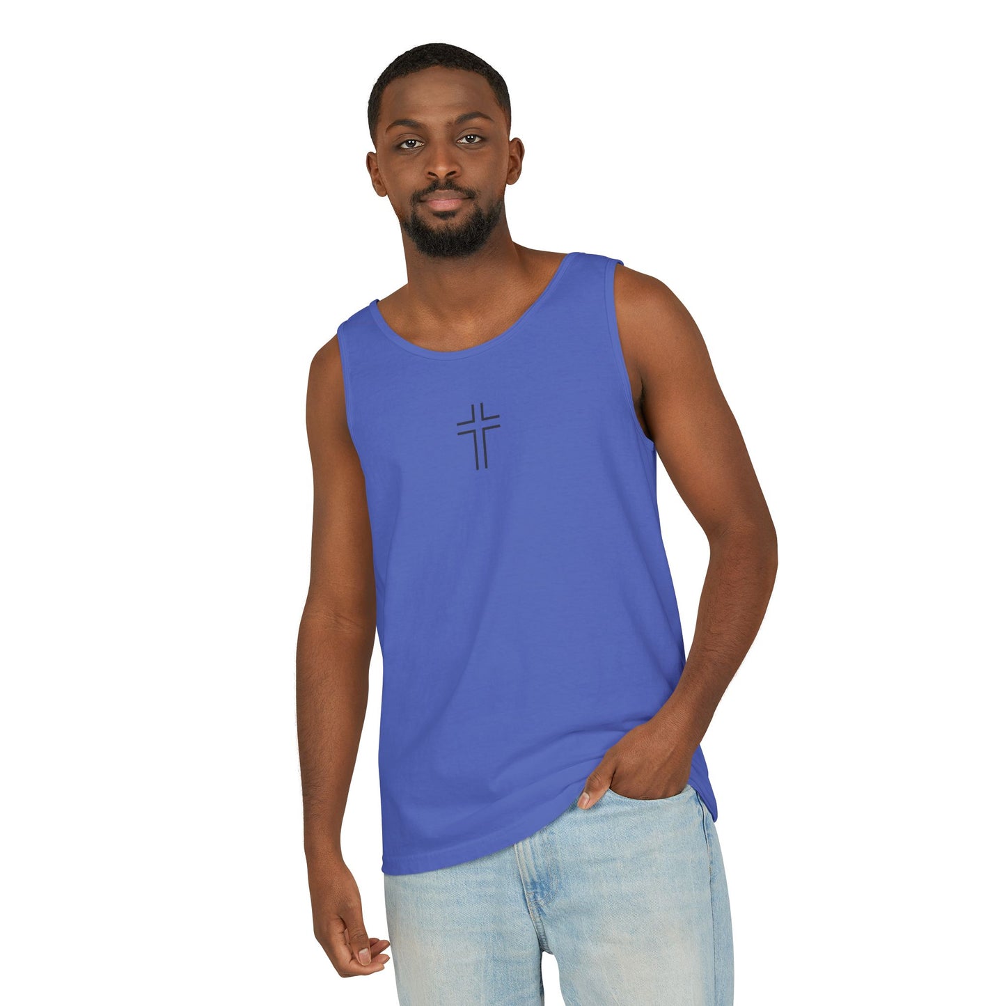 Minimalist | Unisex Cross Design Tank Top