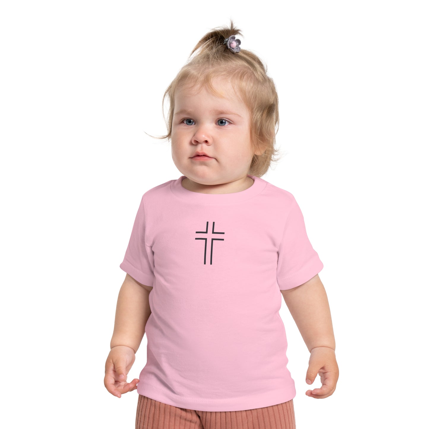 Minimalist | Baby Short Sleeve T-Shirt with Cross Design