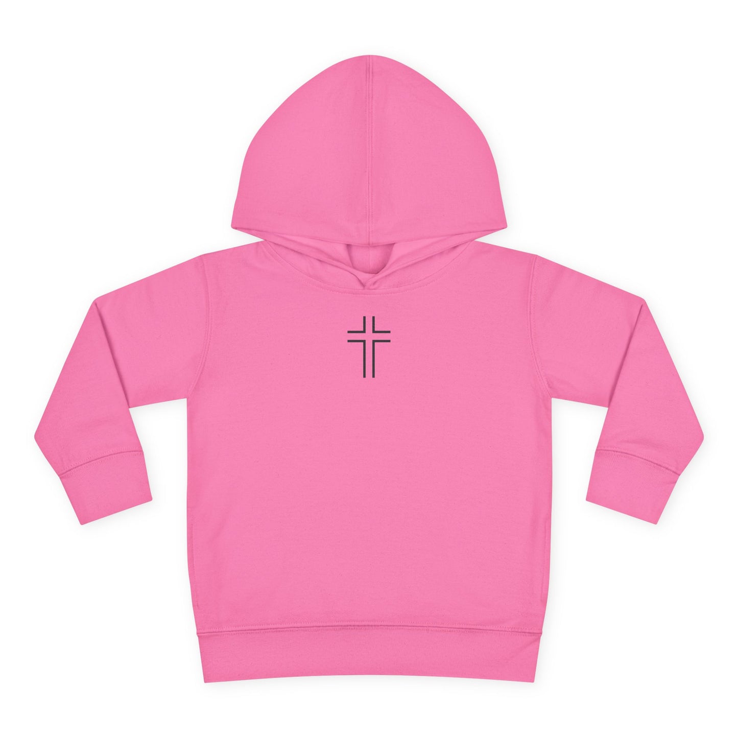 Minimalist | Toddler Fleece Hoodie with Cross Design