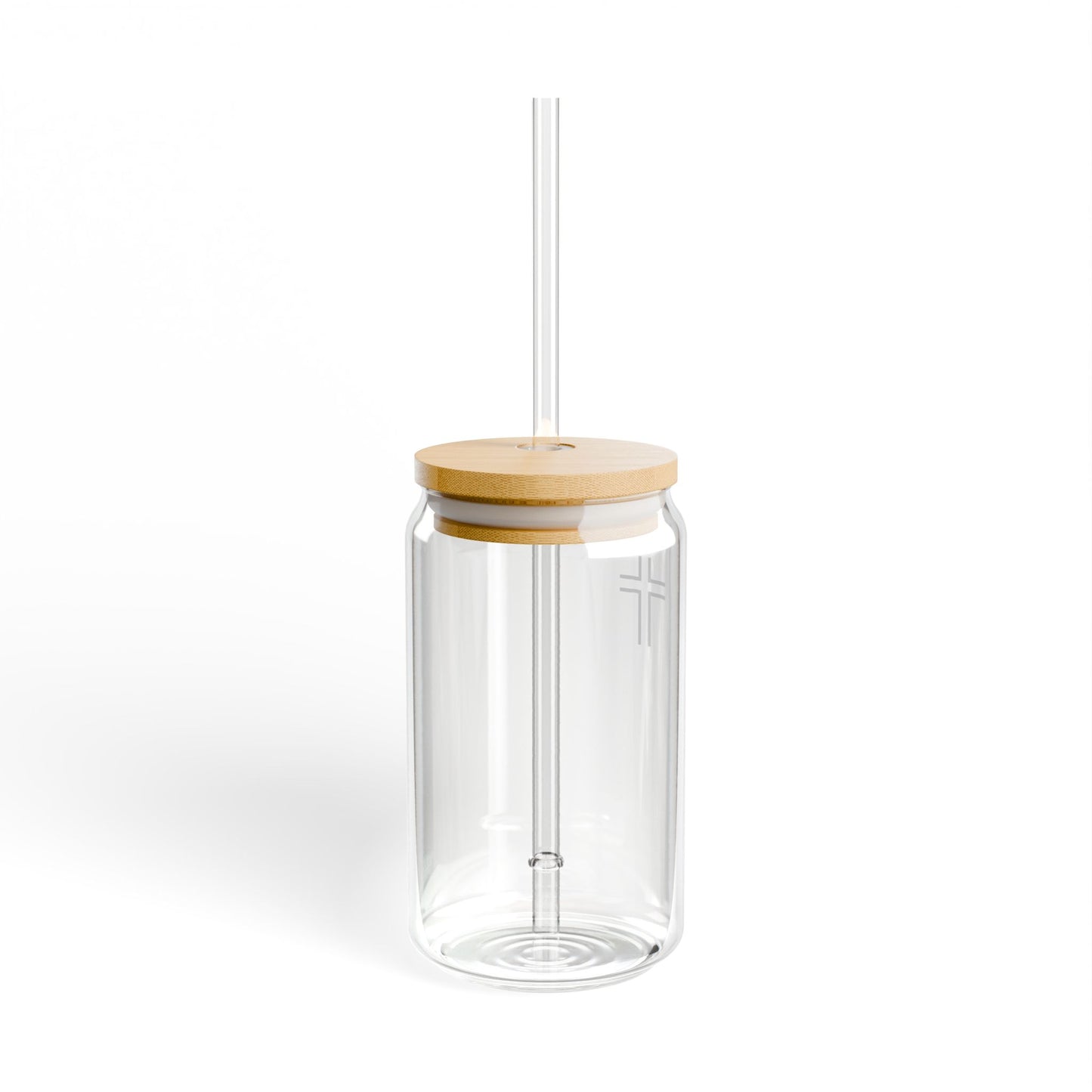 Minimalist | 16oz Sipper Glass with Cross Design