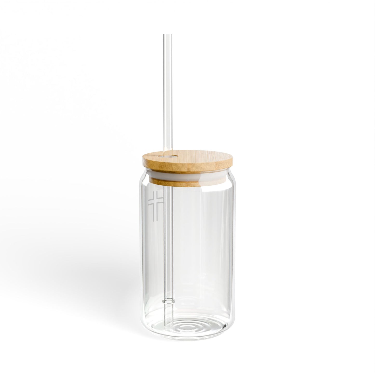 Minimalist | 16oz Sipper Glass with Cross Design