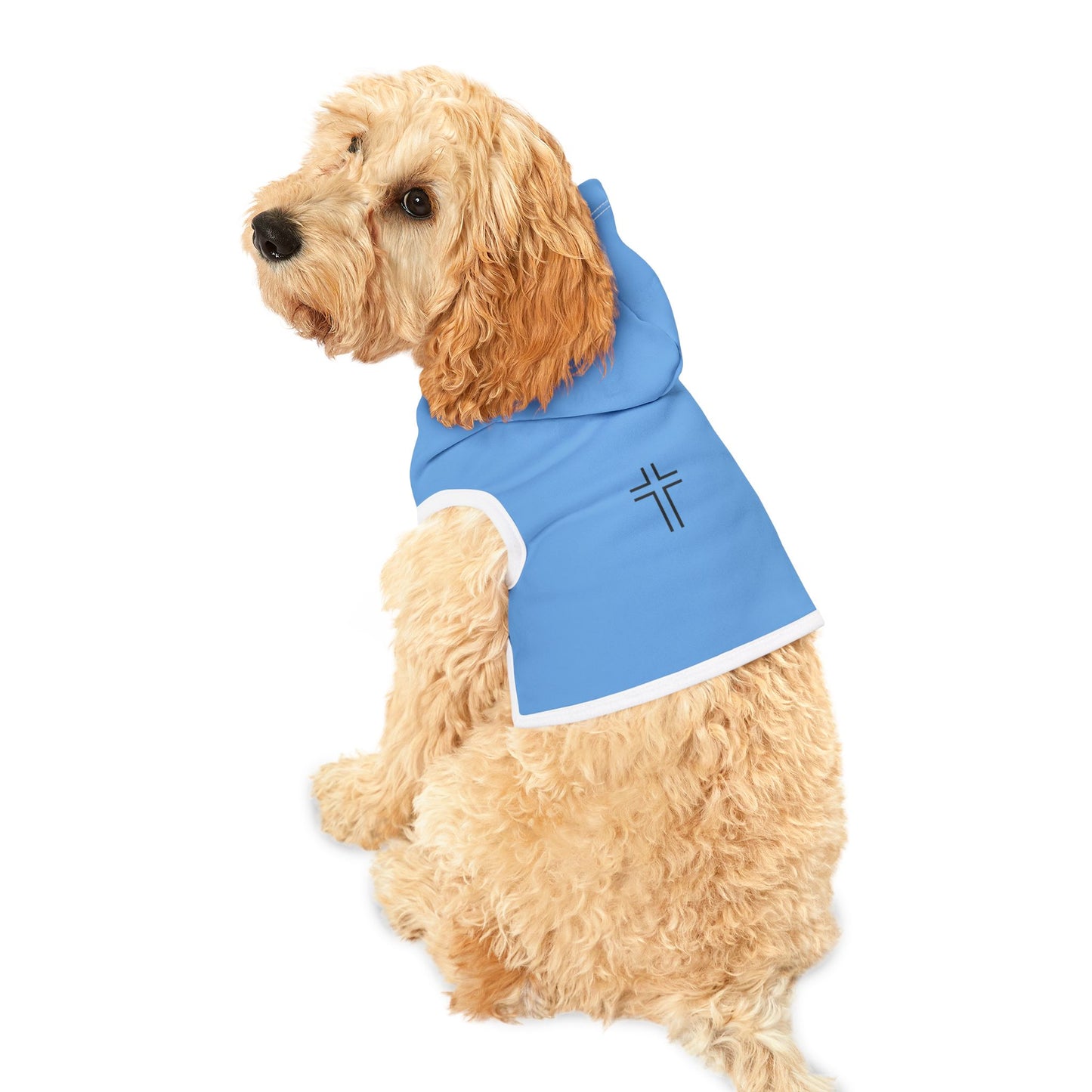 Minimalist | Pet Hoodie with Cross Design