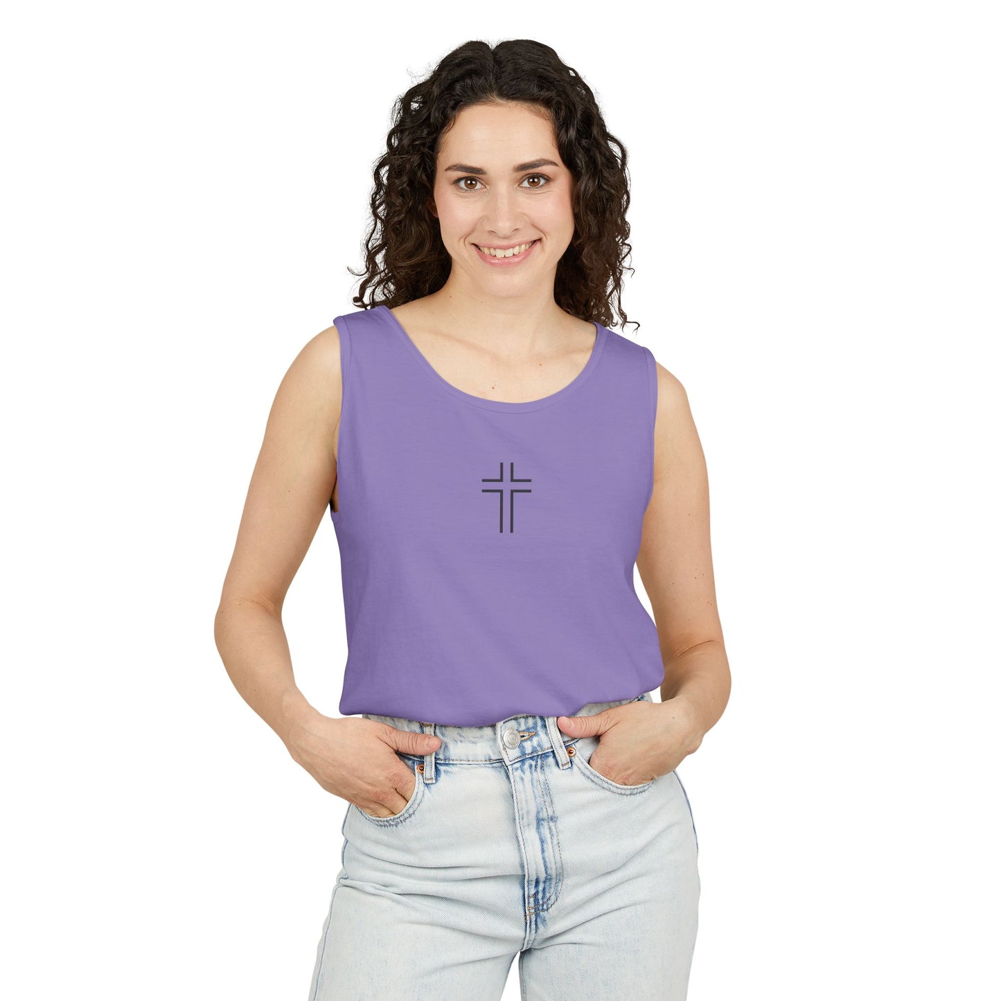 Minimalist | Unisex Cross Design Tank Top
