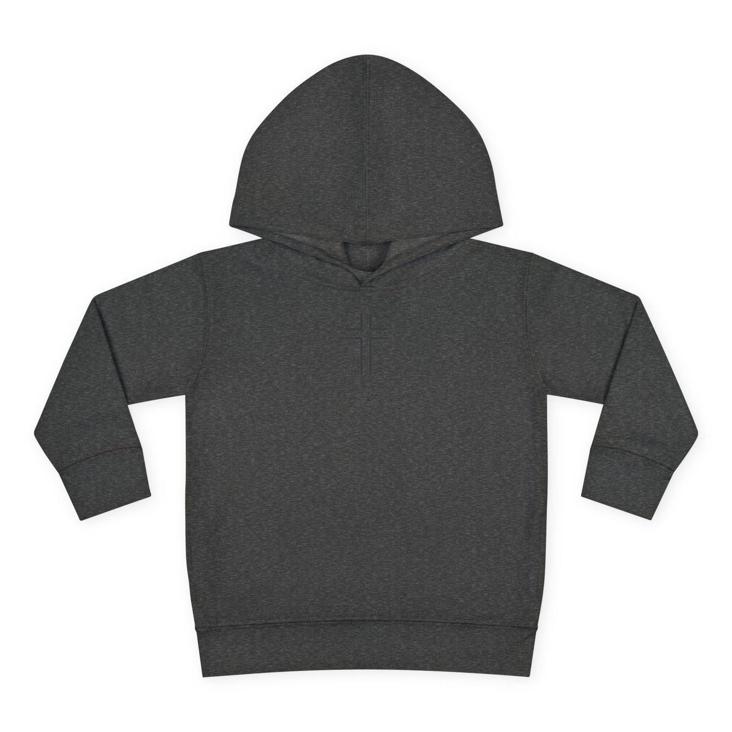 Minimalist | Toddler Fleece Hoodie with Cross Design