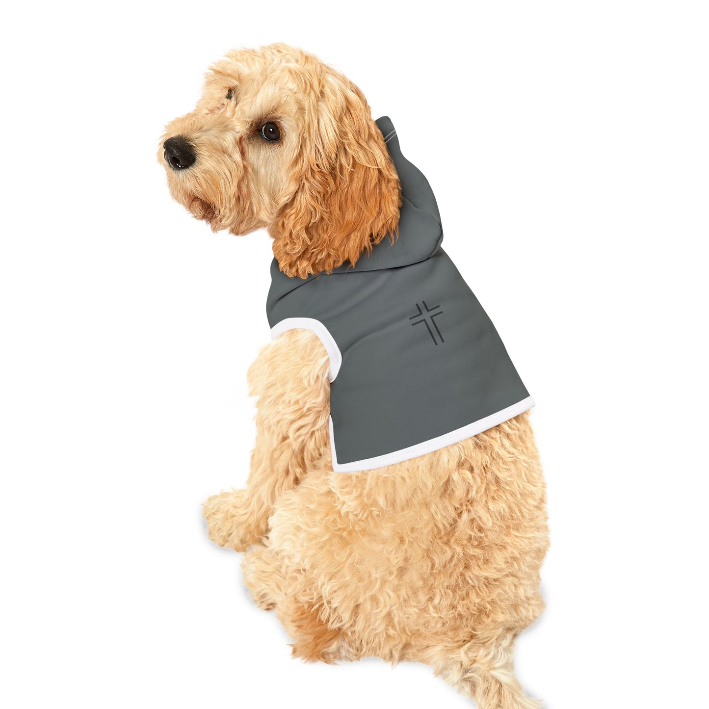 Minimalist | Pet Hoodie with Cross Design