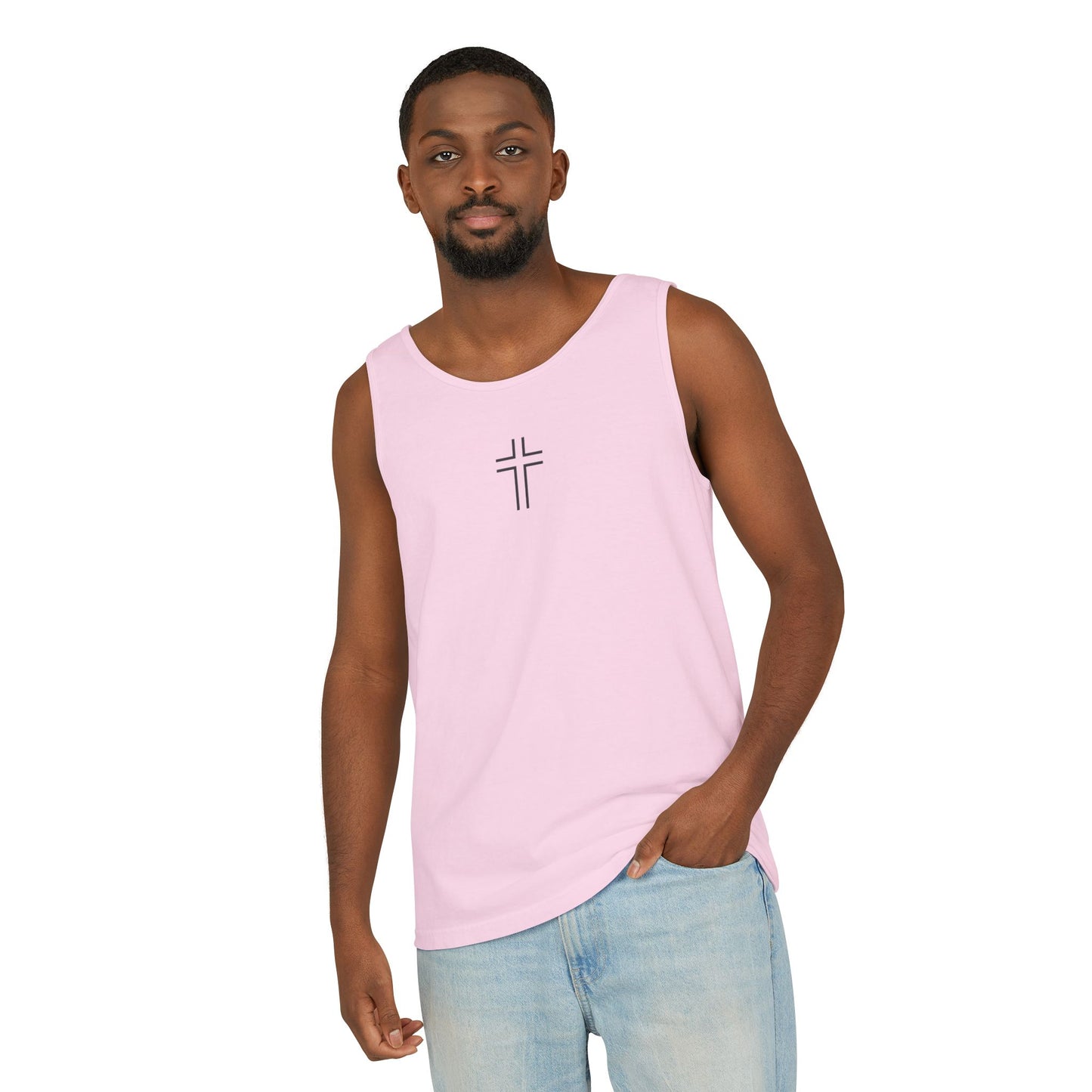 Minimalist | Unisex Cross Design Tank Top