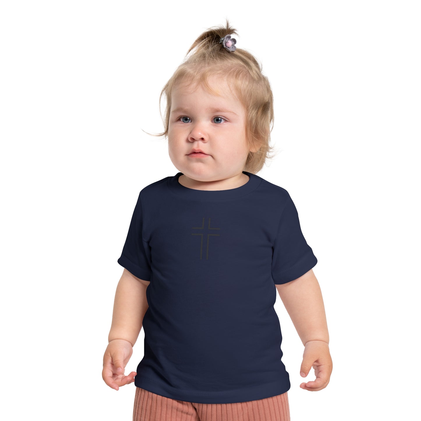 Minimalist | Baby Short Sleeve T-Shirt with Cross Design