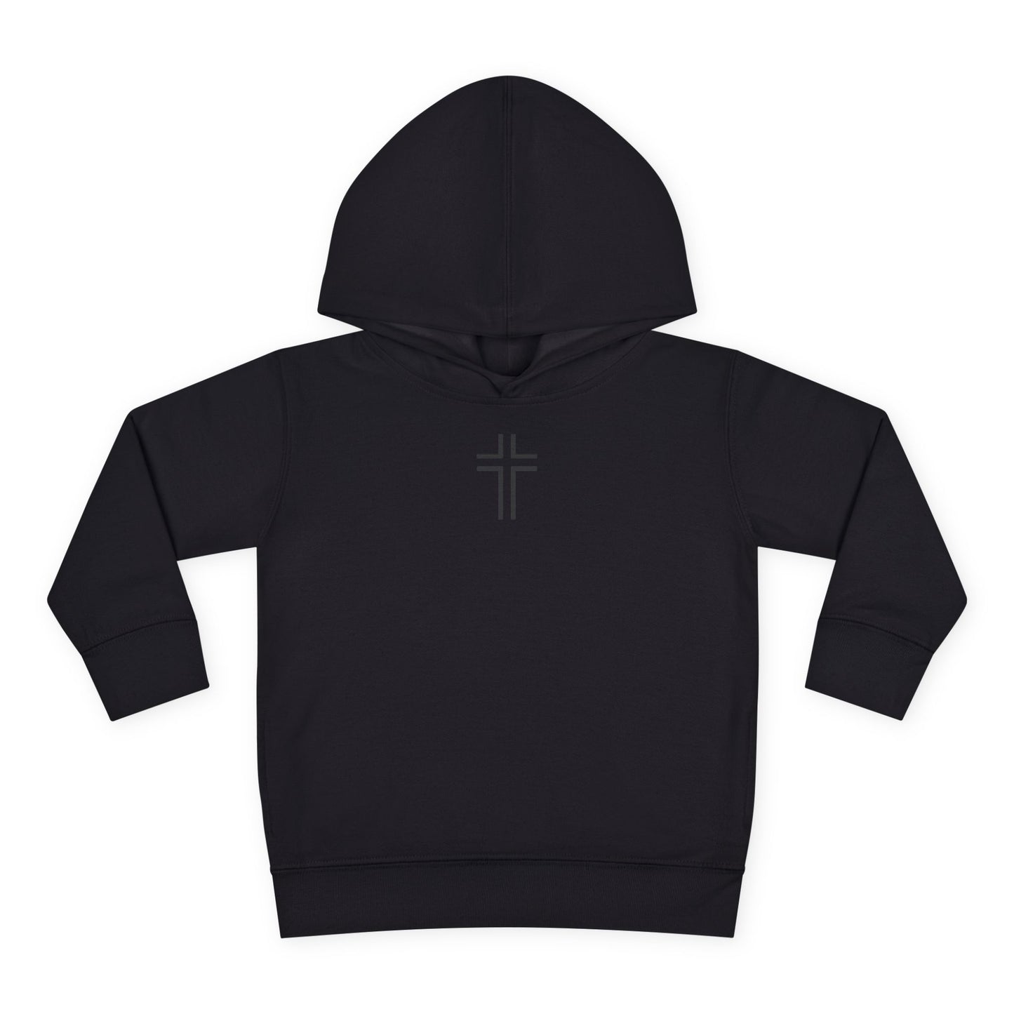 Minimalist | Toddler Fleece Hoodie with Cross Design