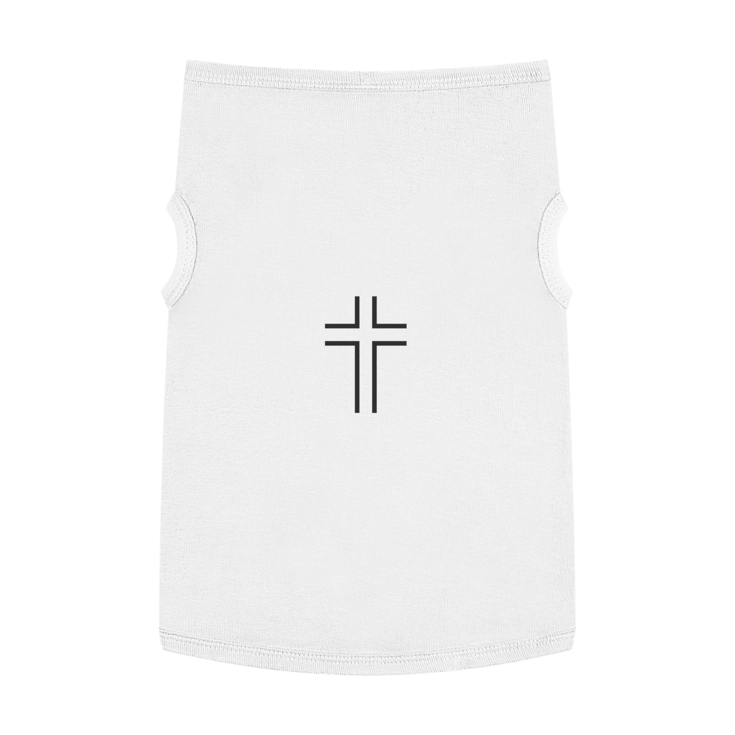 Minimalist | Pet Tank Top with Cross Design