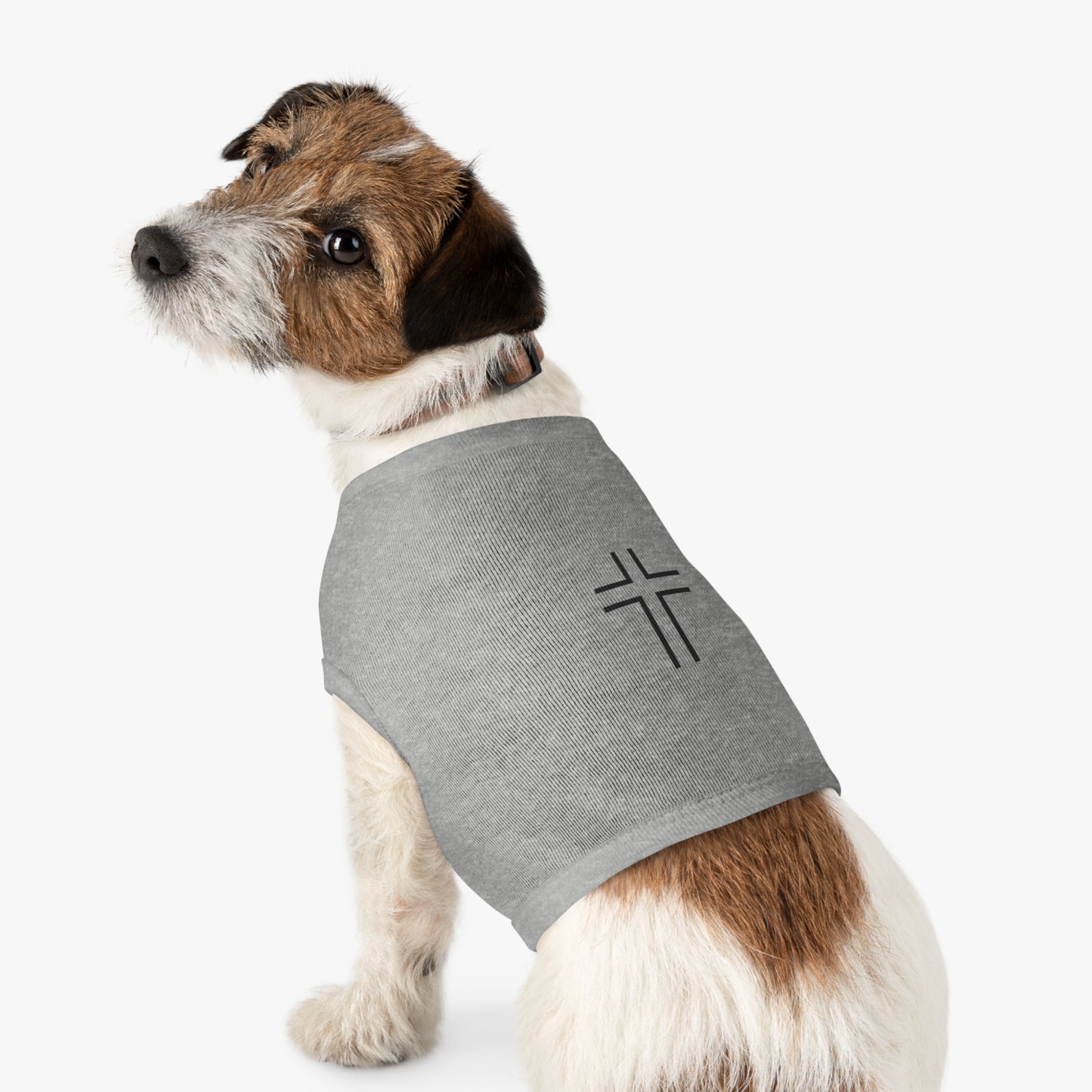 Minimalist | Pet Tank Top with Cross Design