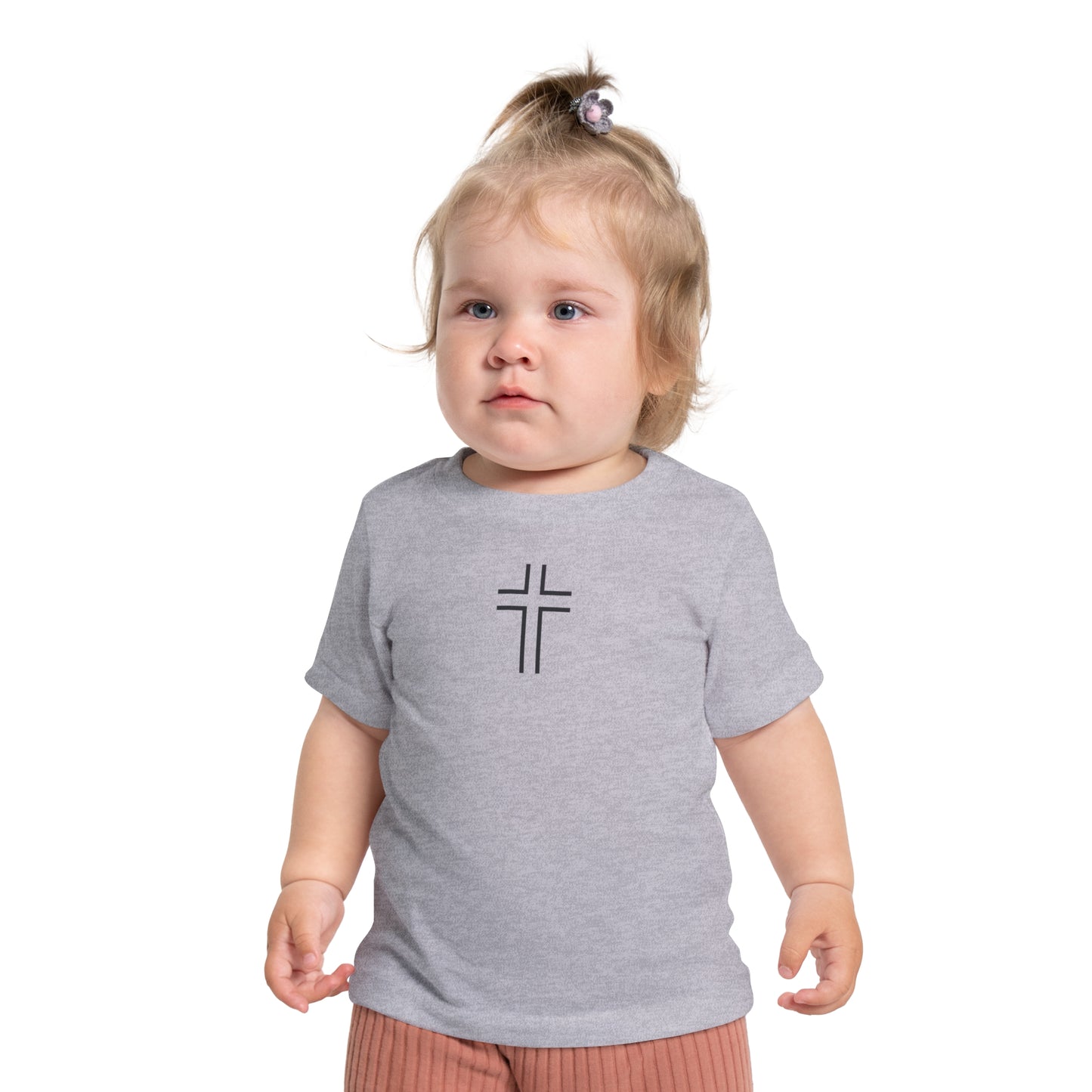 Minimalist | Baby Short Sleeve T-Shirt with Cross Design