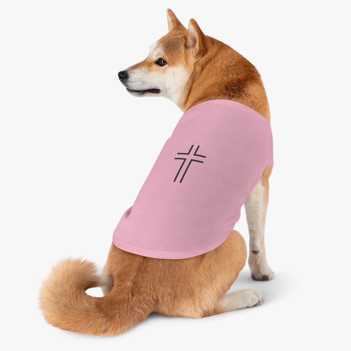 Minimalist | Pet Tank Top with Cross Design