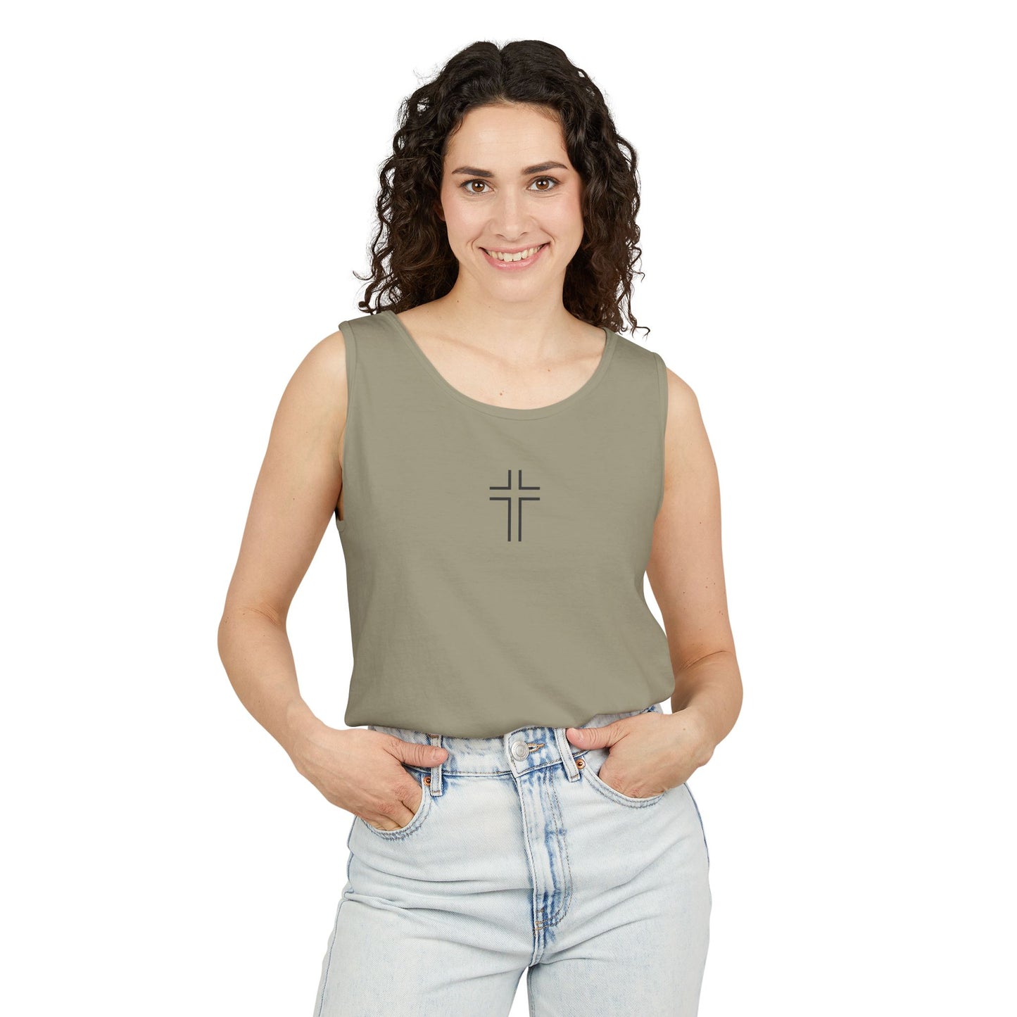 Minimalist | Unisex Cross Design Tank Top