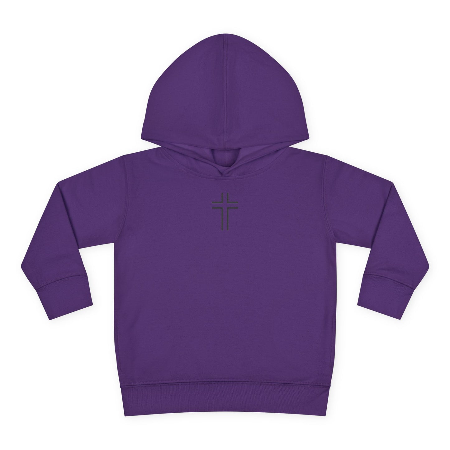 Minimalist | Toddler Fleece Hoodie with Cross Design