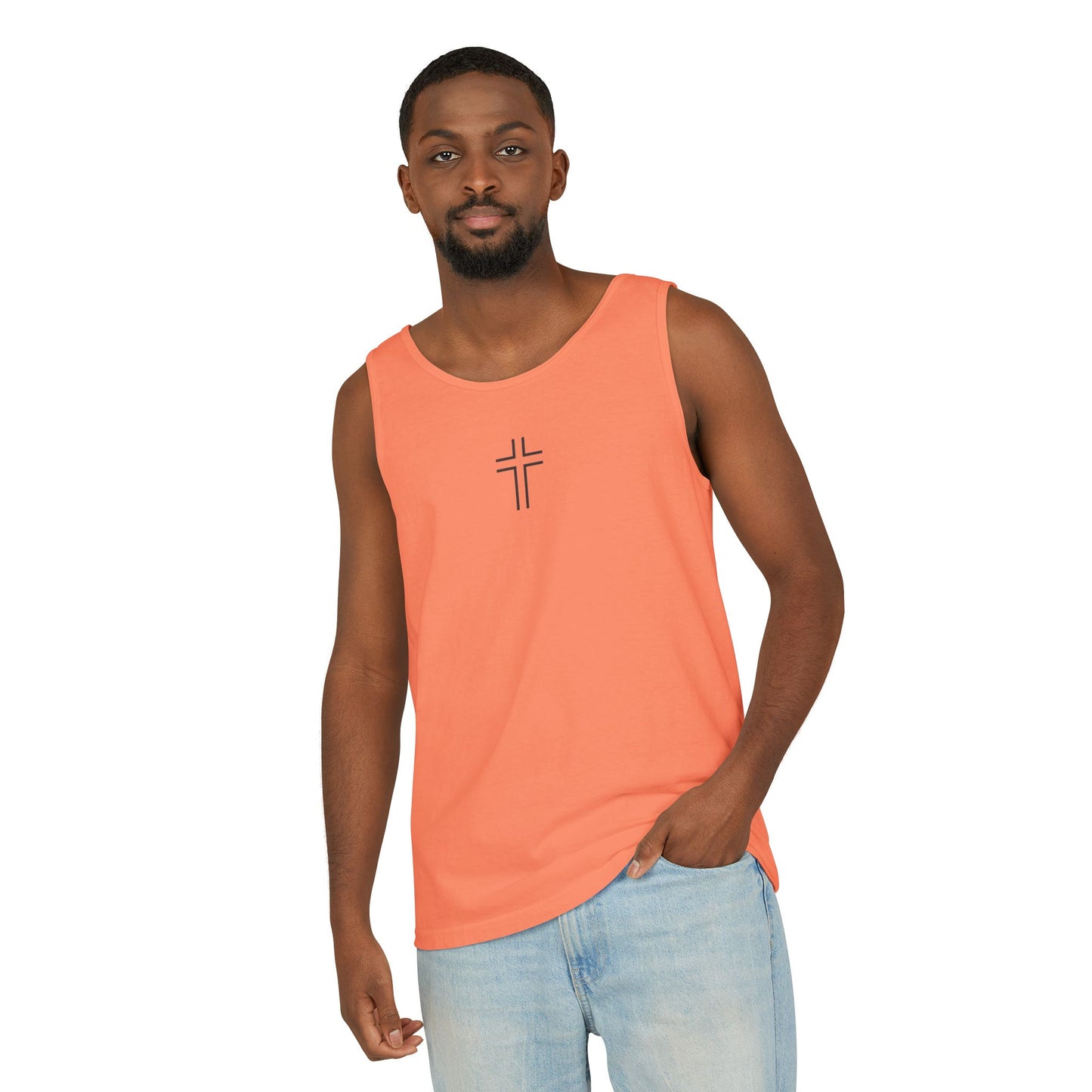 Minimalist | Unisex Cross Design Tank Top