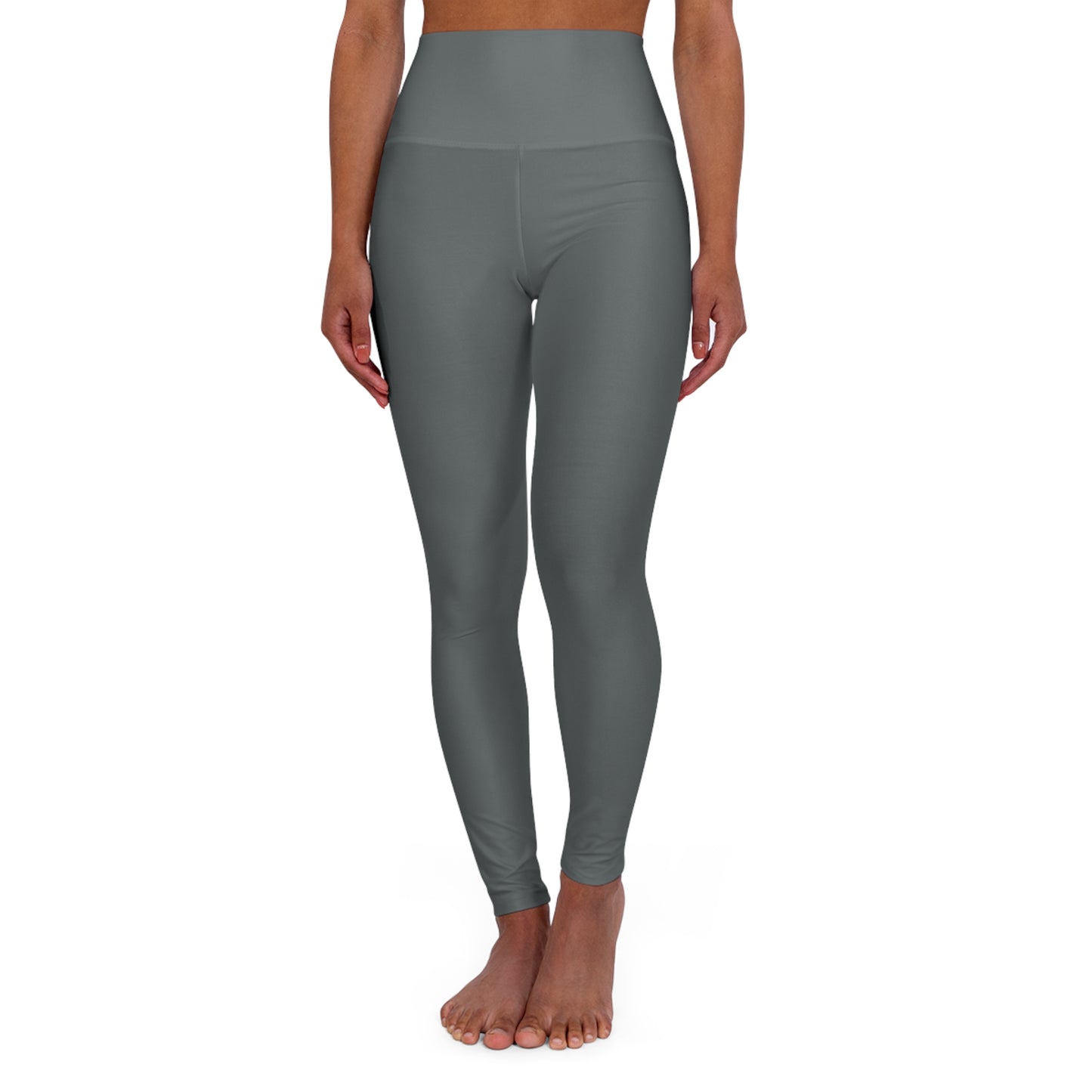 Minimalist | Muted High Waisted Fitness Leggings with Cross Design - Perfect for Faith & Fitness