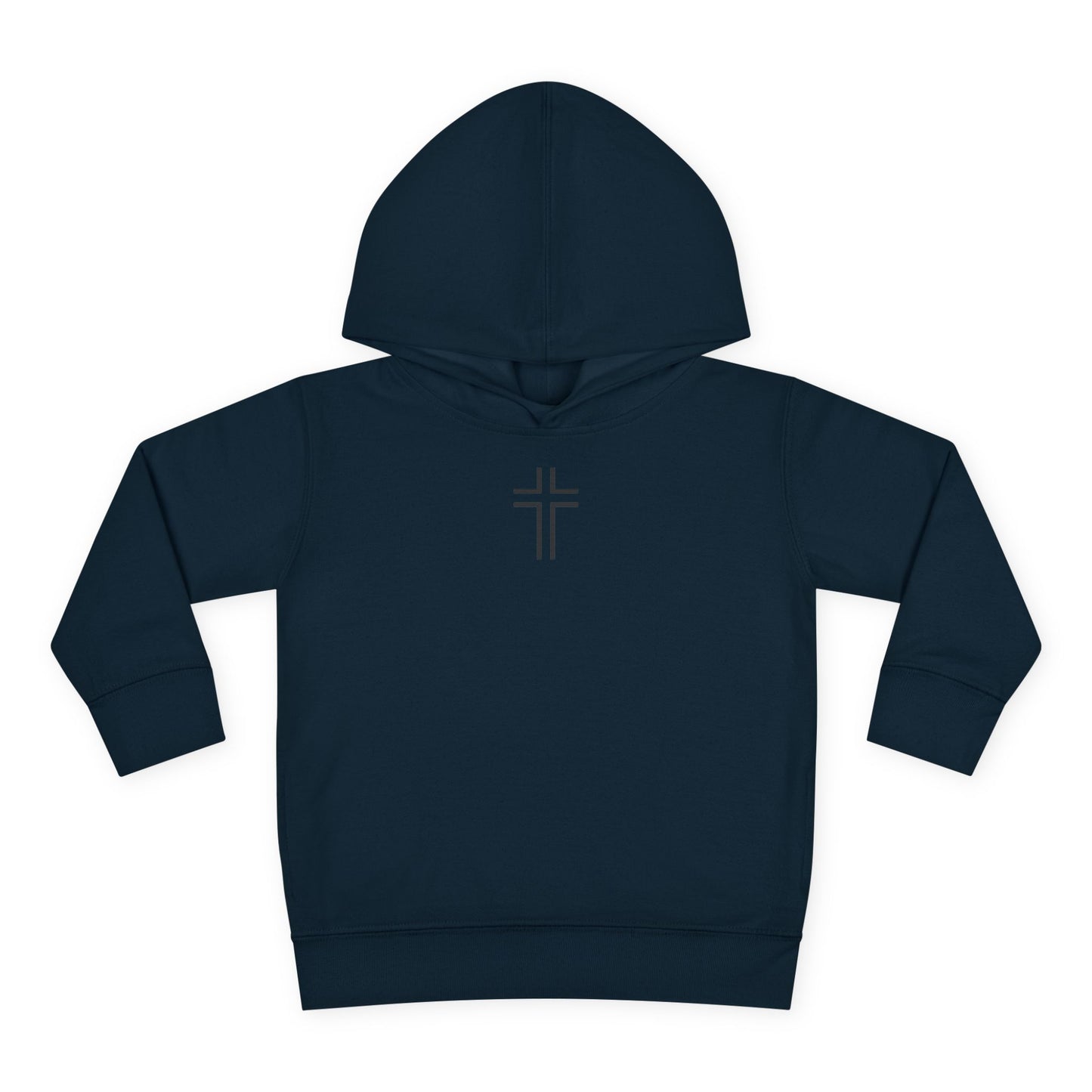 Minimalist | Toddler Fleece Hoodie with Cross Design