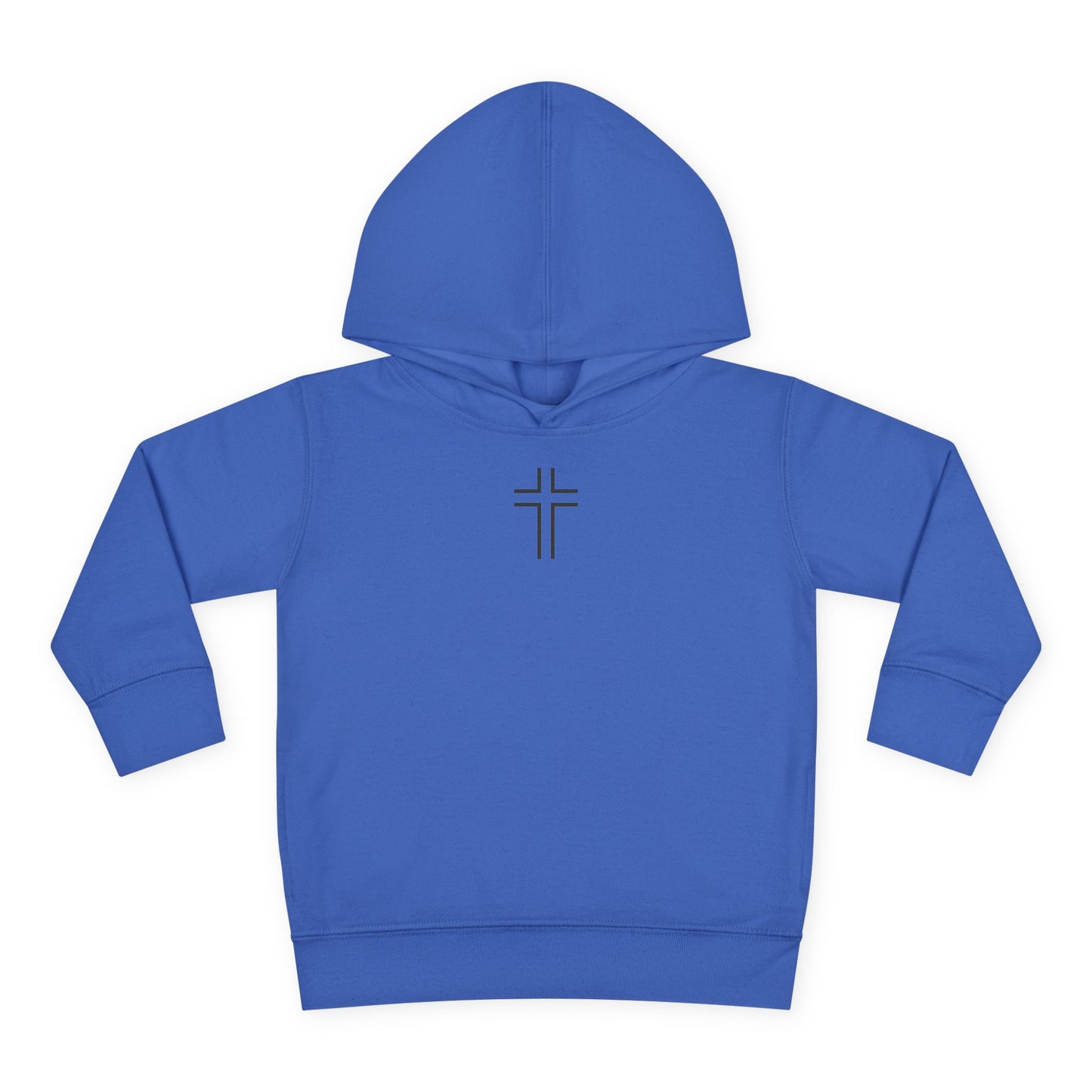 Minimalist | Toddler Fleece Hoodie with Cross Design