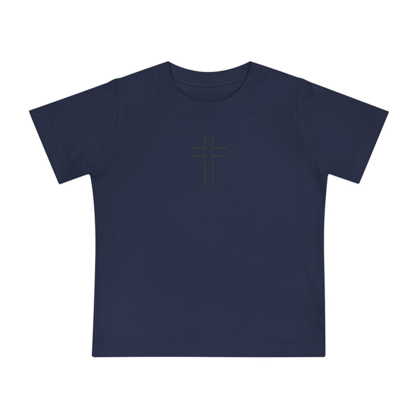 Minimalist | Baby Short Sleeve T-Shirt with Cross Design