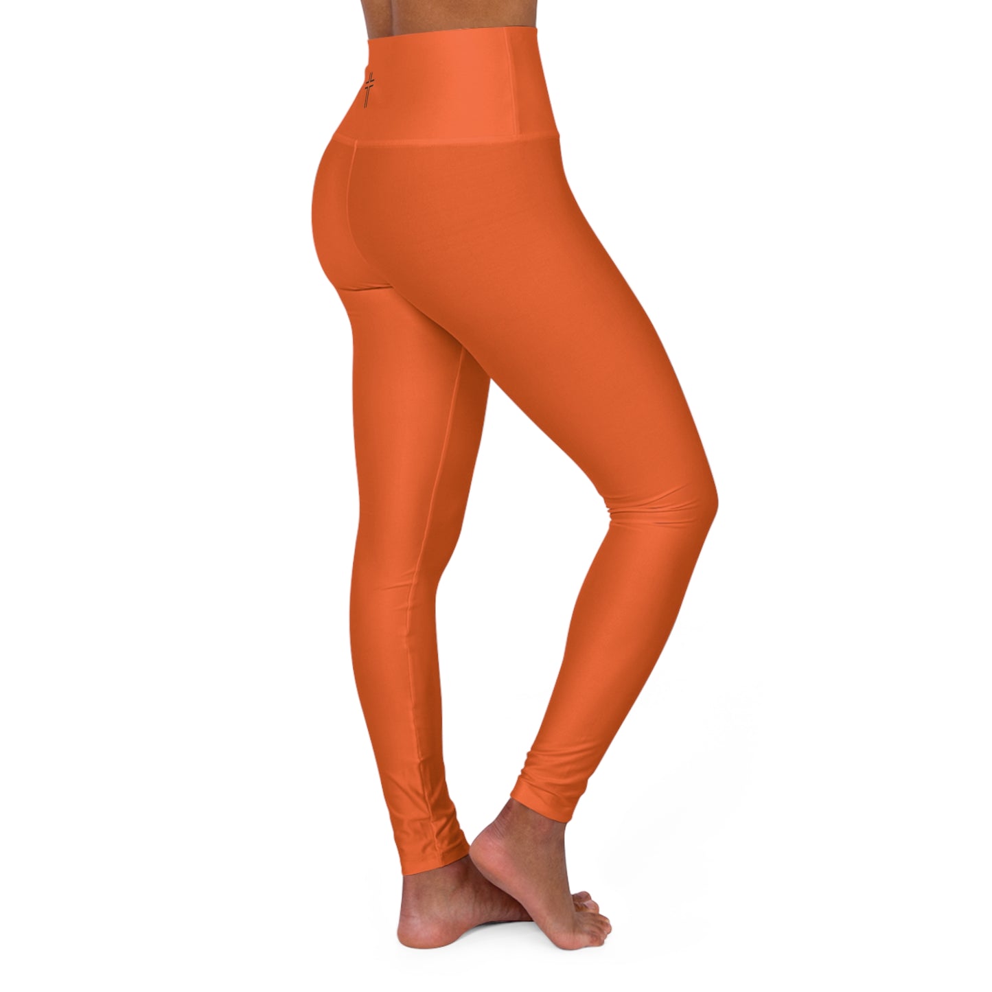 Minimalist | Color High Waisted Fitness Leggings with Cross Design - Perfect for Faith & Fitness