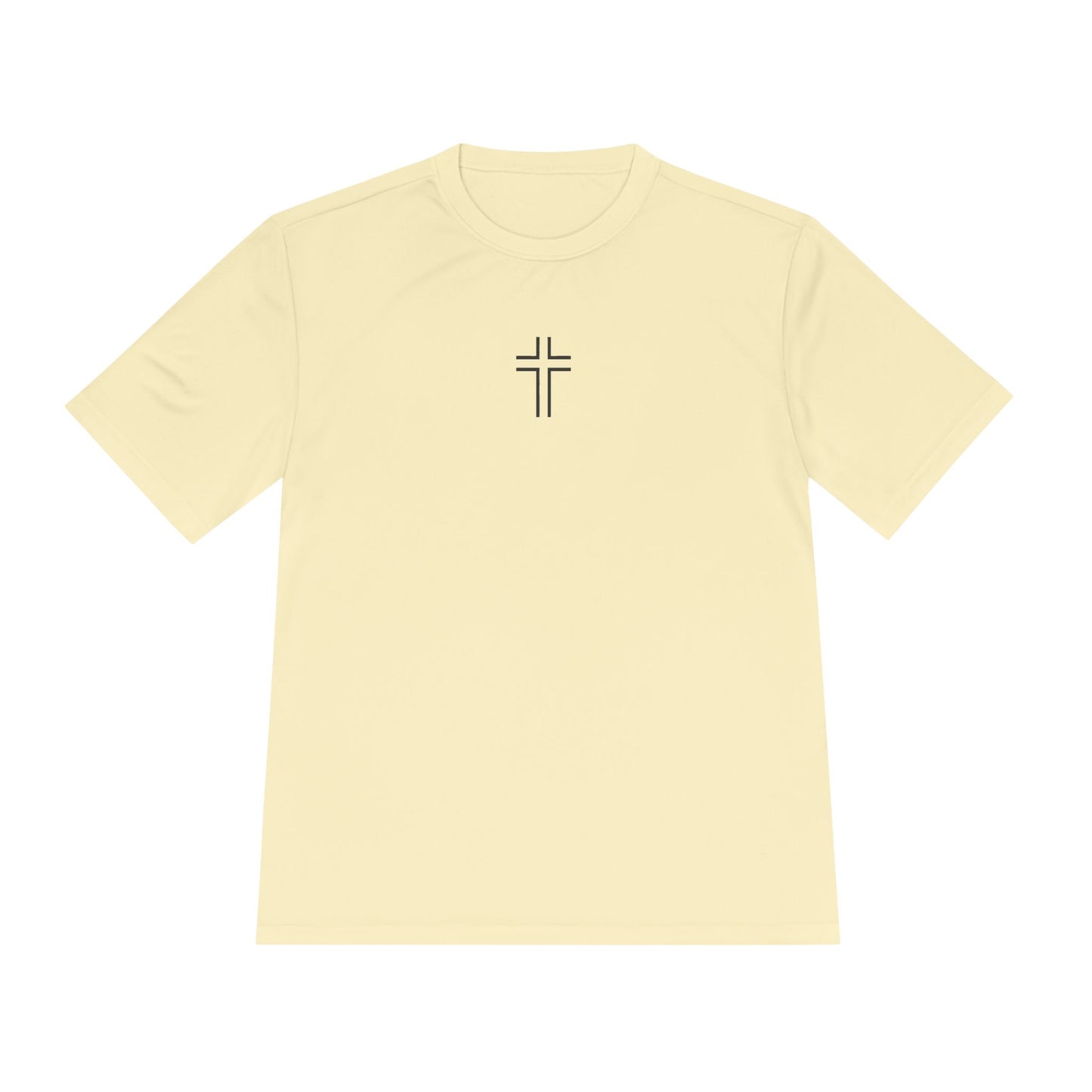 Minimalist | Unisex Moisture Wicking Tee with Cross Design