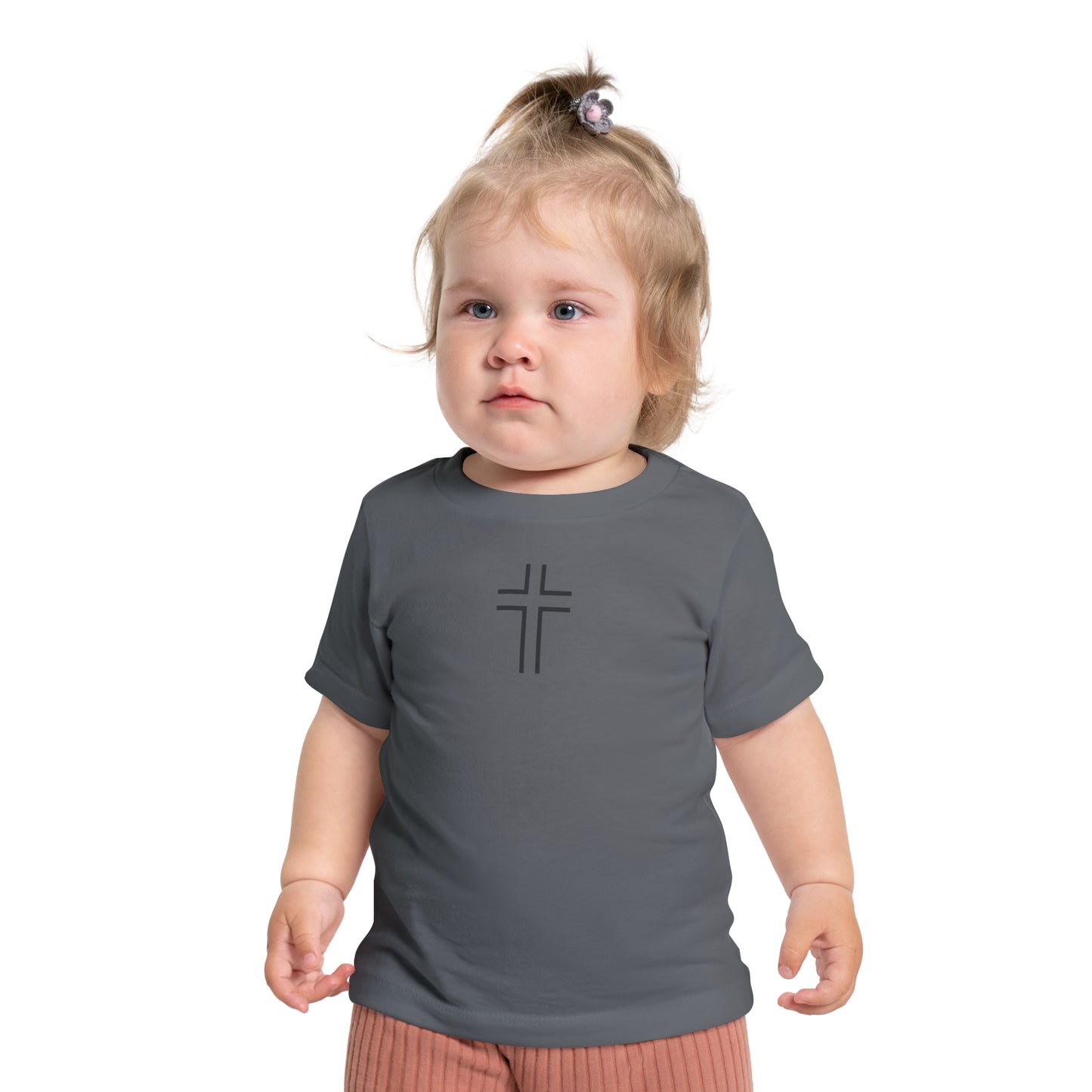 Minimalist | Baby Short Sleeve T-Shirt with Cross Design