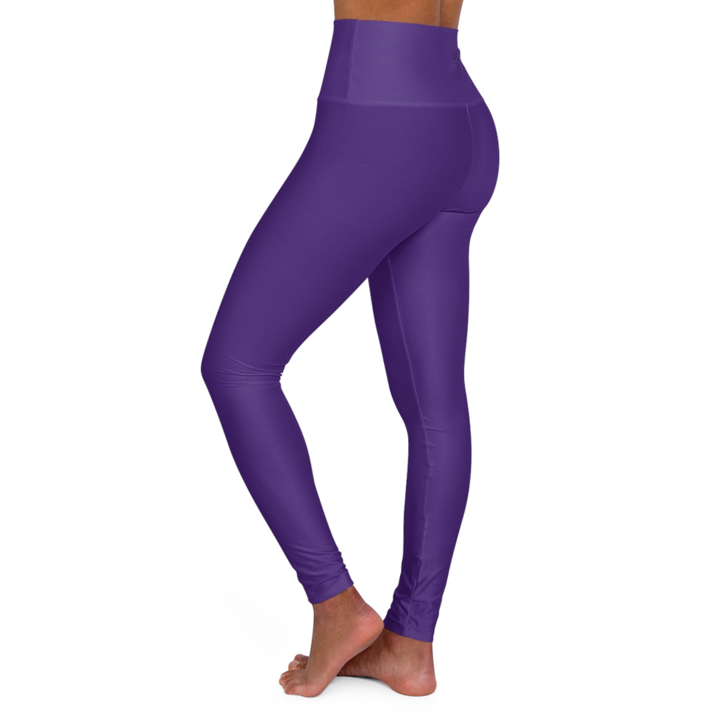 Minimalist | Color High Waisted Fitness Leggings with Cross Design - Perfect for Faith & Fitness