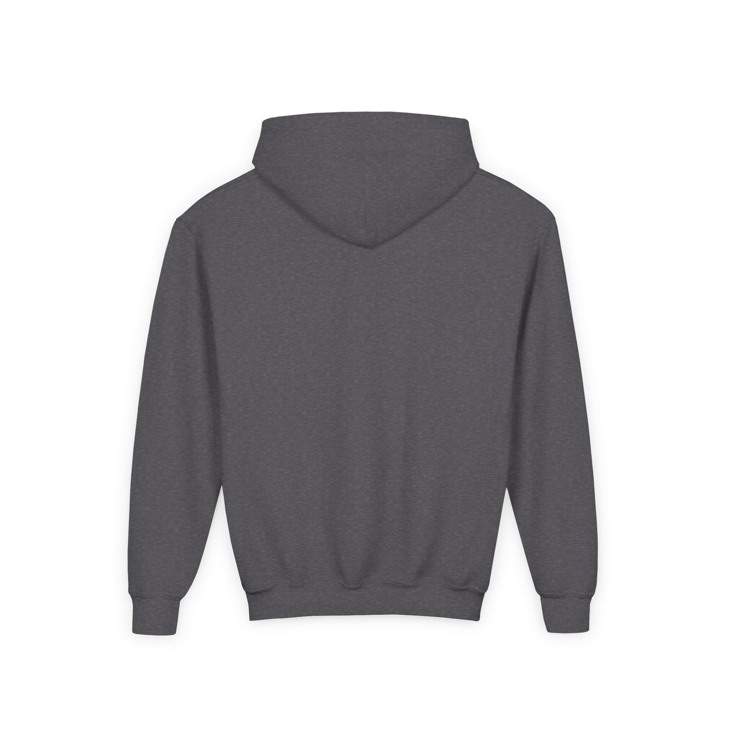 Minimalist | Muted Youth Heavy Blend Hooded Sweatshirt - Faithful Style with Inspirational Cross Design