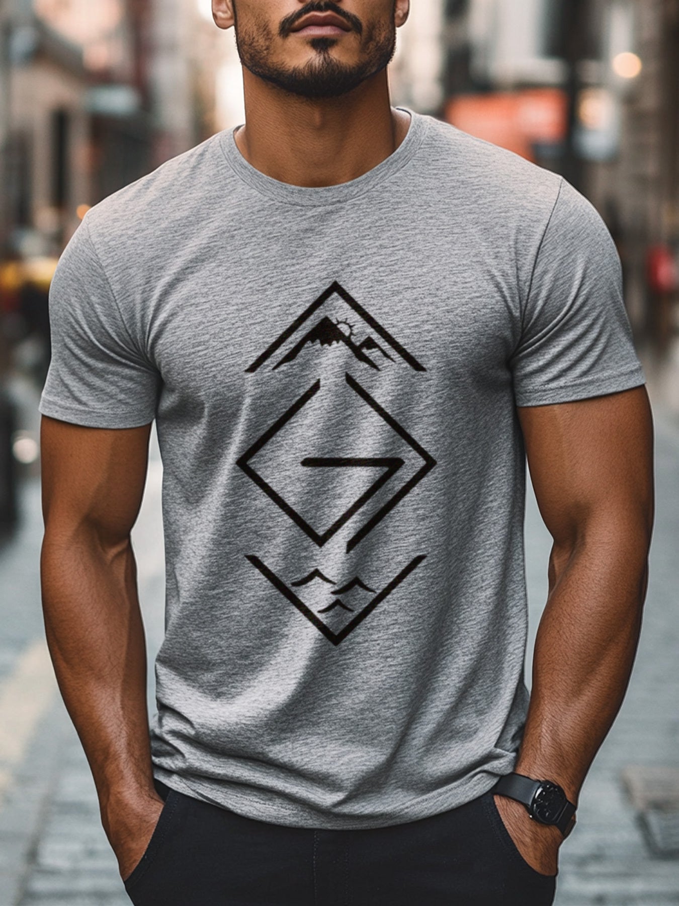 God is Greater Than the Highs and Lows Men's Graphic T-Shirt
