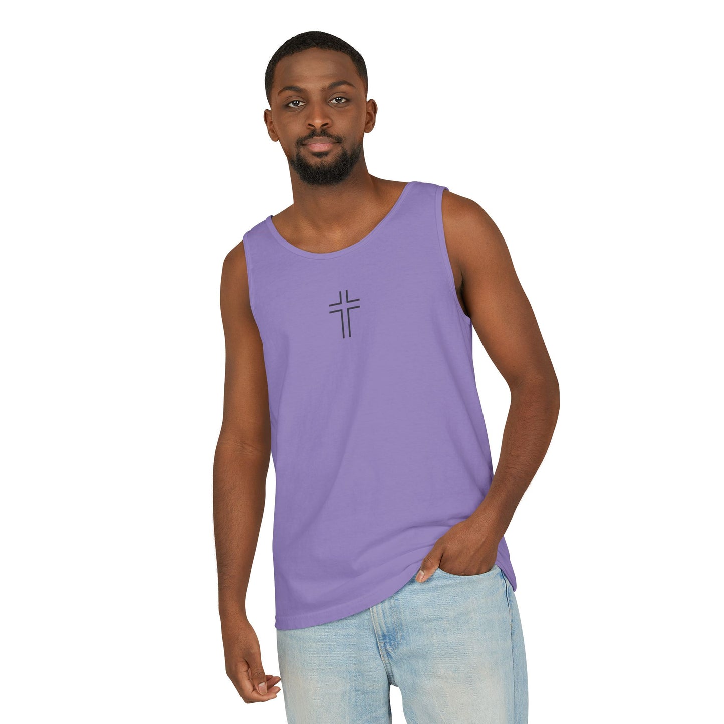 Minimalist | Unisex Cross Design Tank Top
