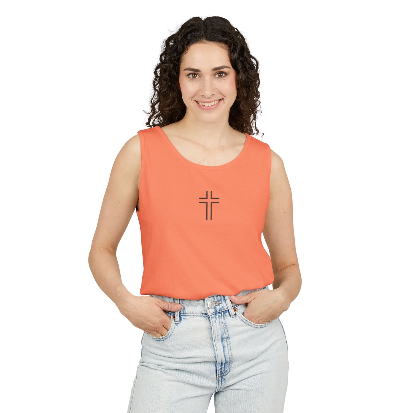 Minimalist | Unisex Cross Design Tank Top