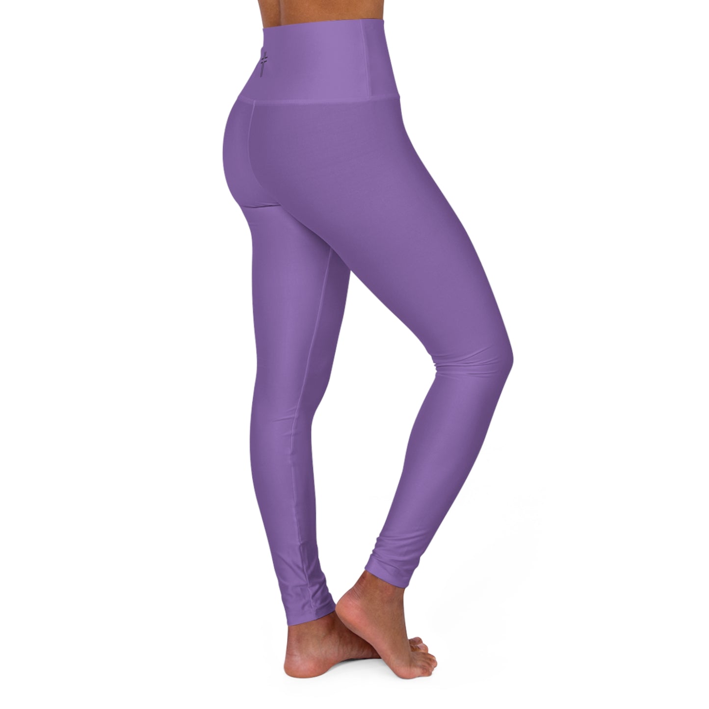 Minimalist | Color High Waisted Fitness Leggings with Cross Design - Perfect for Faith & Fitness