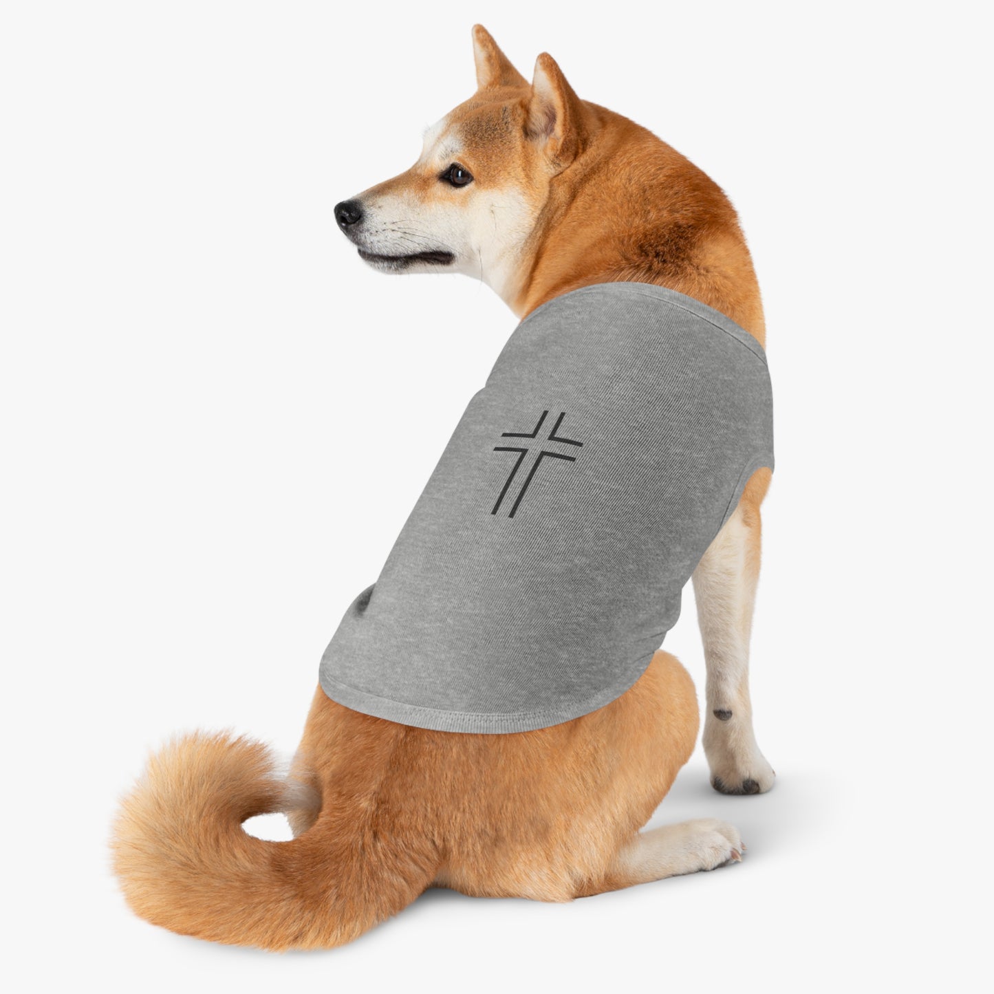 Minimalist | Pet Tank Top with Cross Design