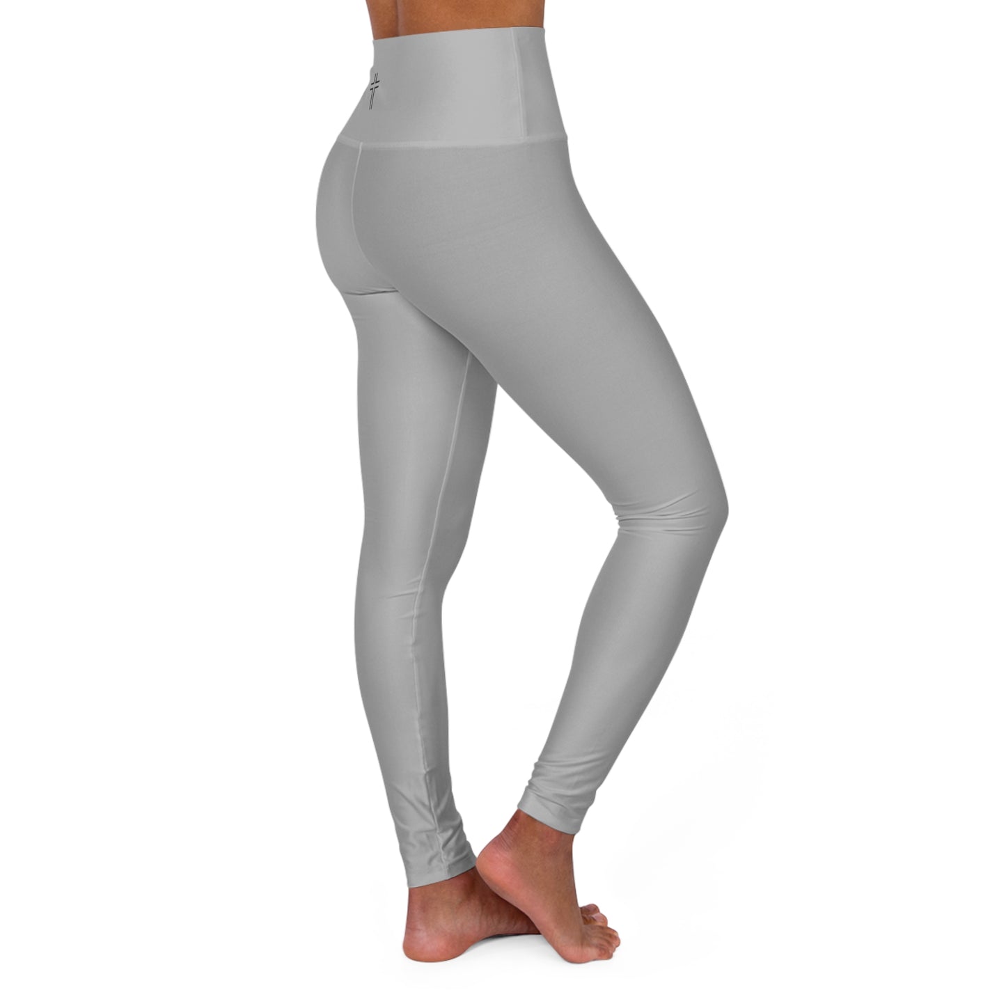 Minimalist | Muted High Waisted Fitness Leggings with Cross Design - Perfect for Faith & Fitness