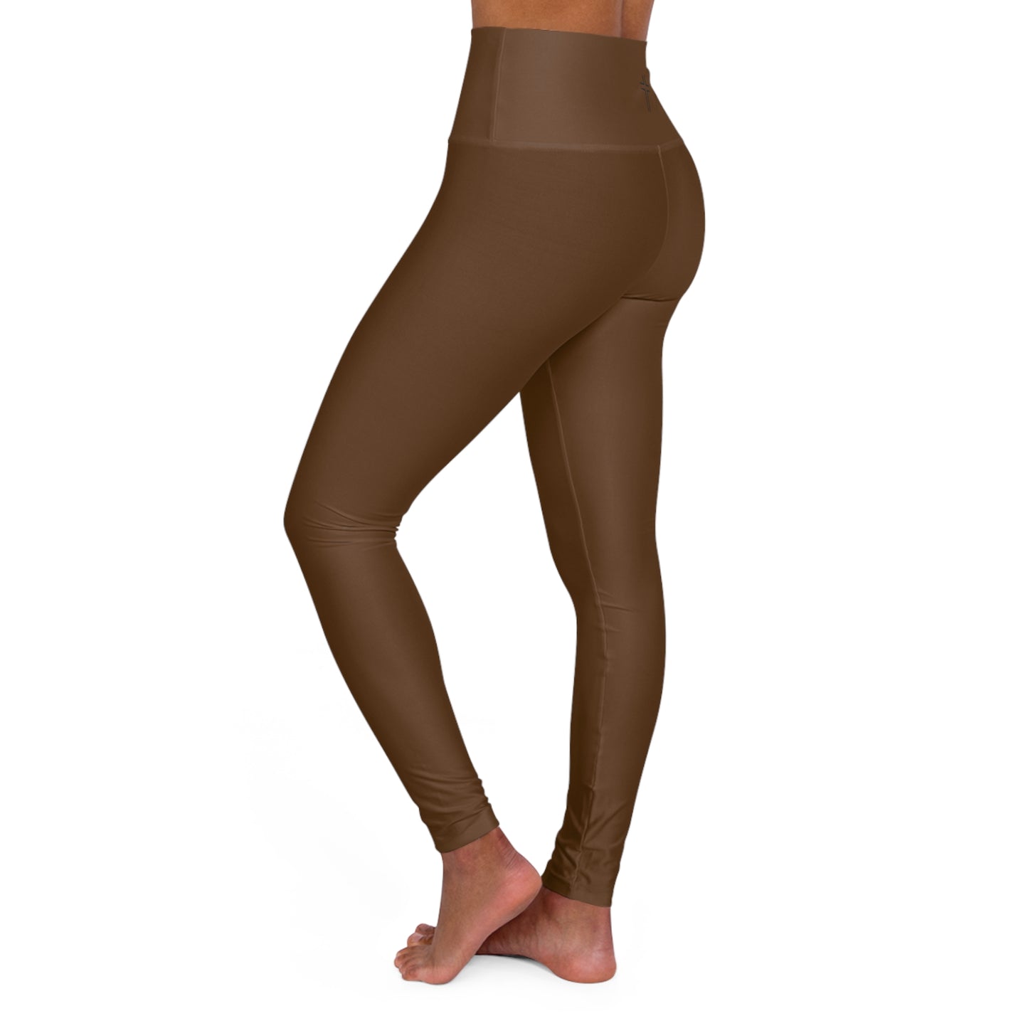 Minimalist | Muted High Waisted Fitness Leggings with Cross Design - Perfect for Faith & Fitness