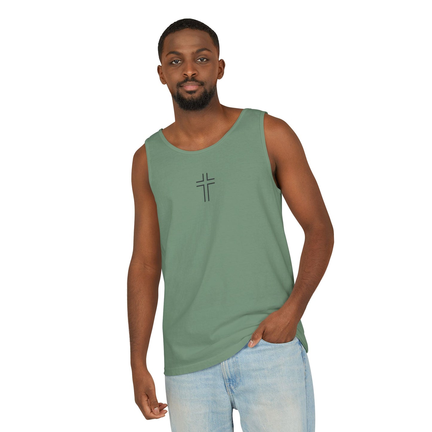Minimalist | Unisex Cross Design Tank Top