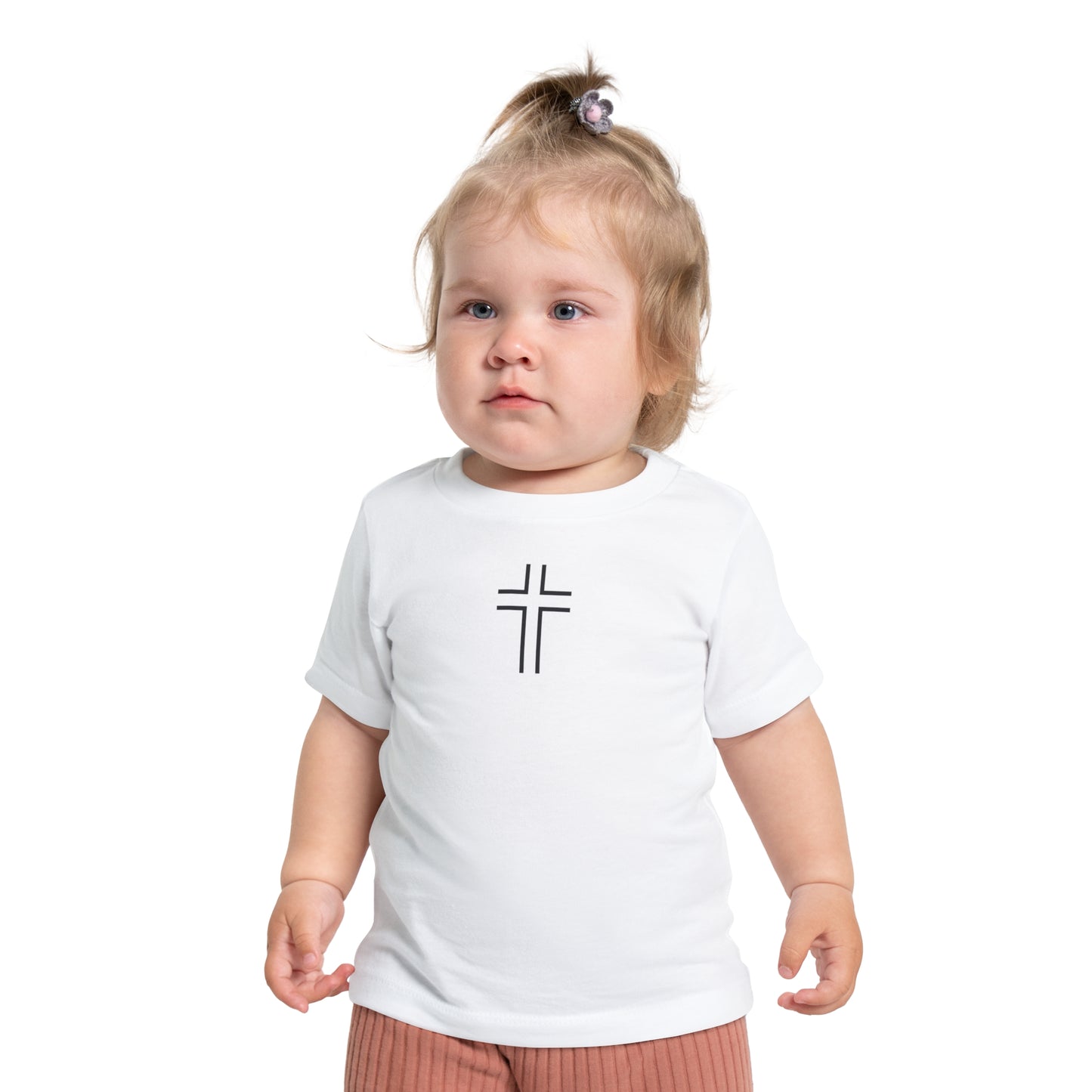 Minimalist | Baby Short Sleeve T-Shirt with Cross Design