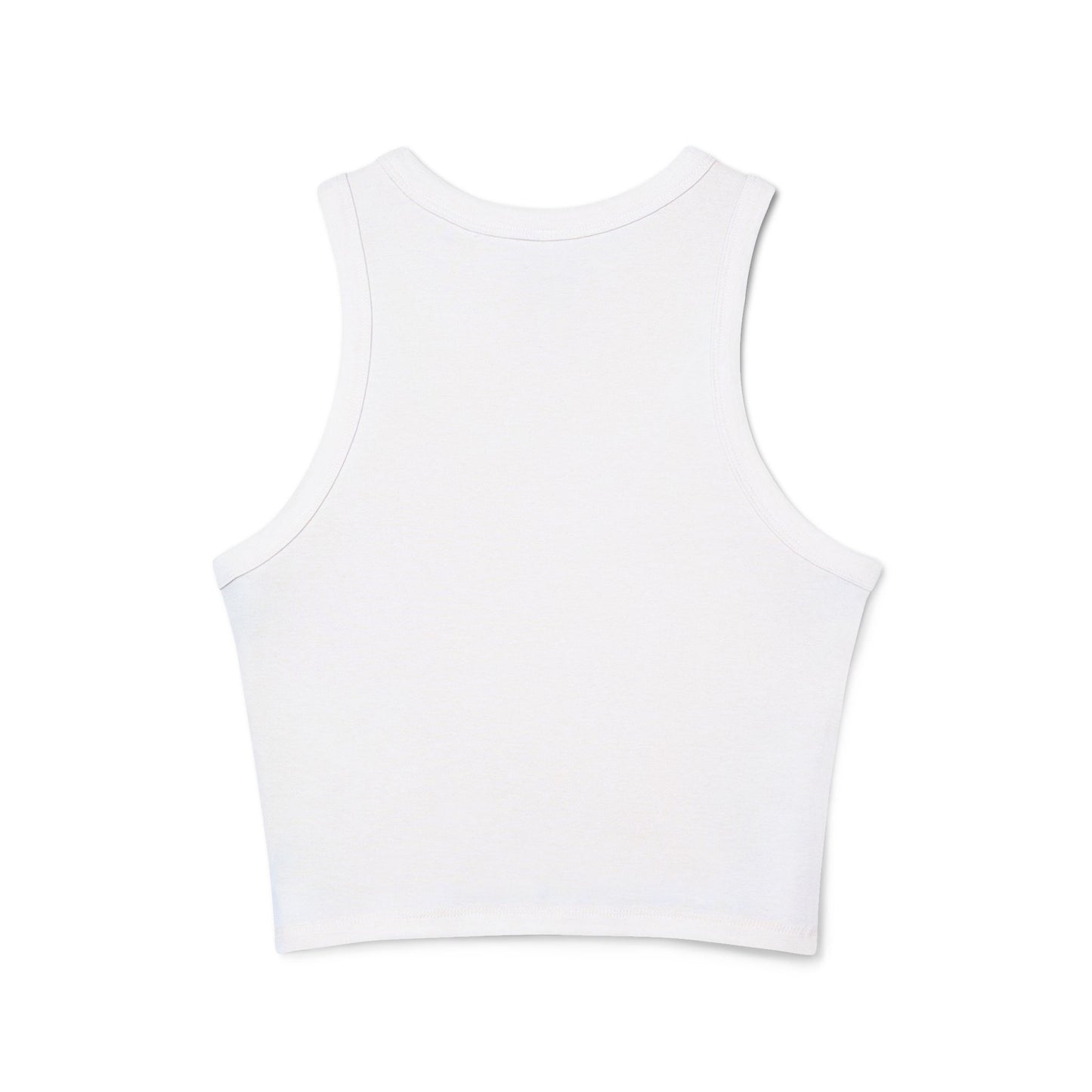 Minimalist | Women's Micro Rib Racer Cross Design Tank Top