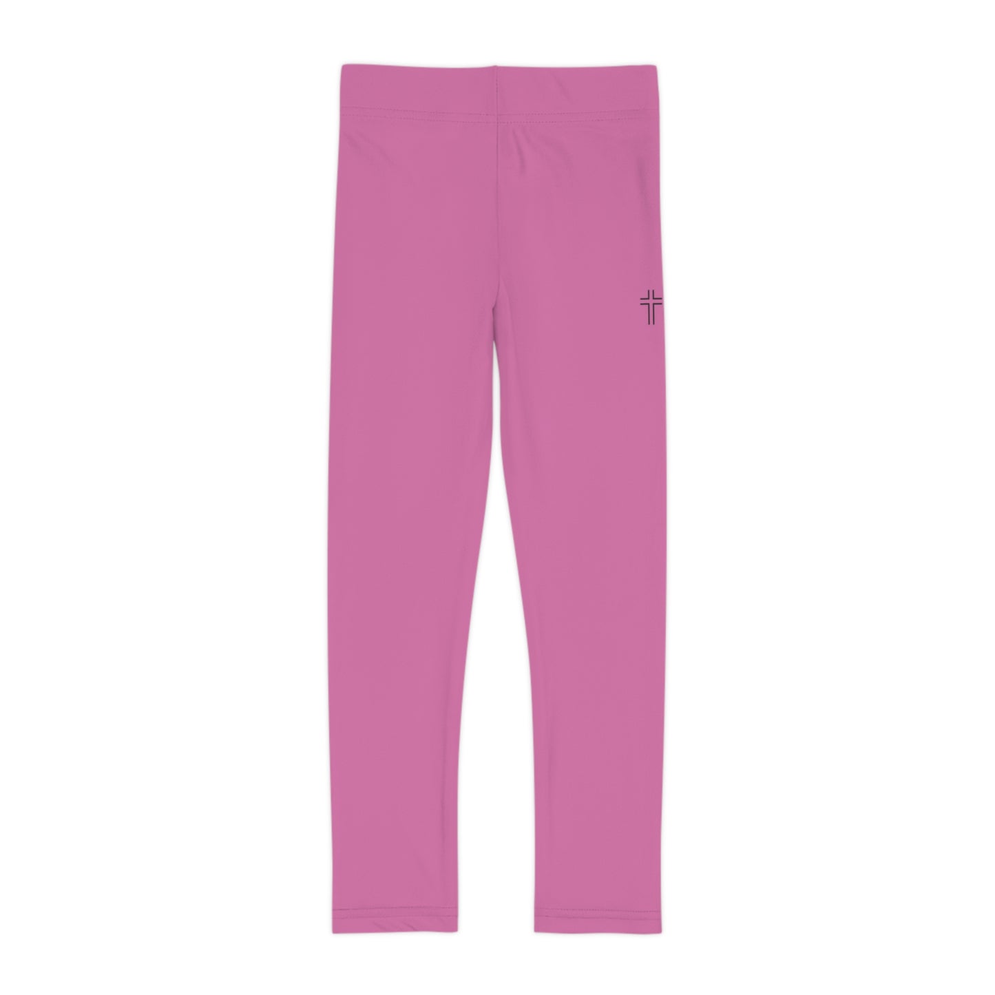 Minimalist | Color Comfortable Girls Leggings with Cross Design