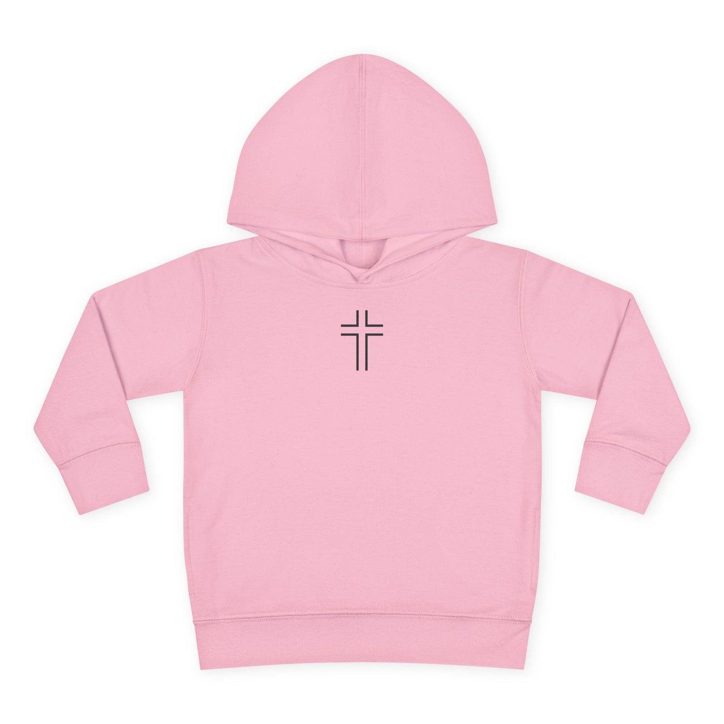 Minimalist | Toddler Fleece Hoodie with Cross Design