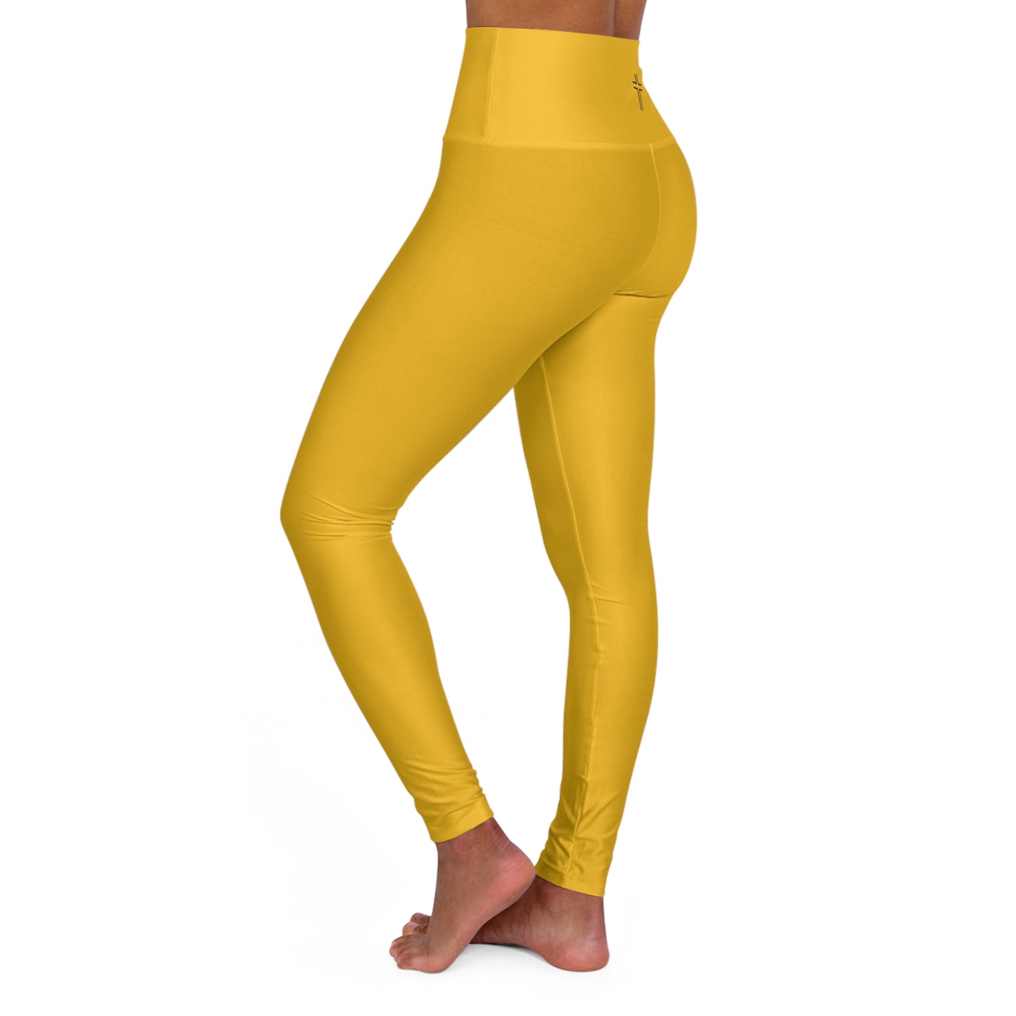 Minimalist | Color High Waisted Fitness Leggings with Cross Design - Perfect for Faith & Fitness