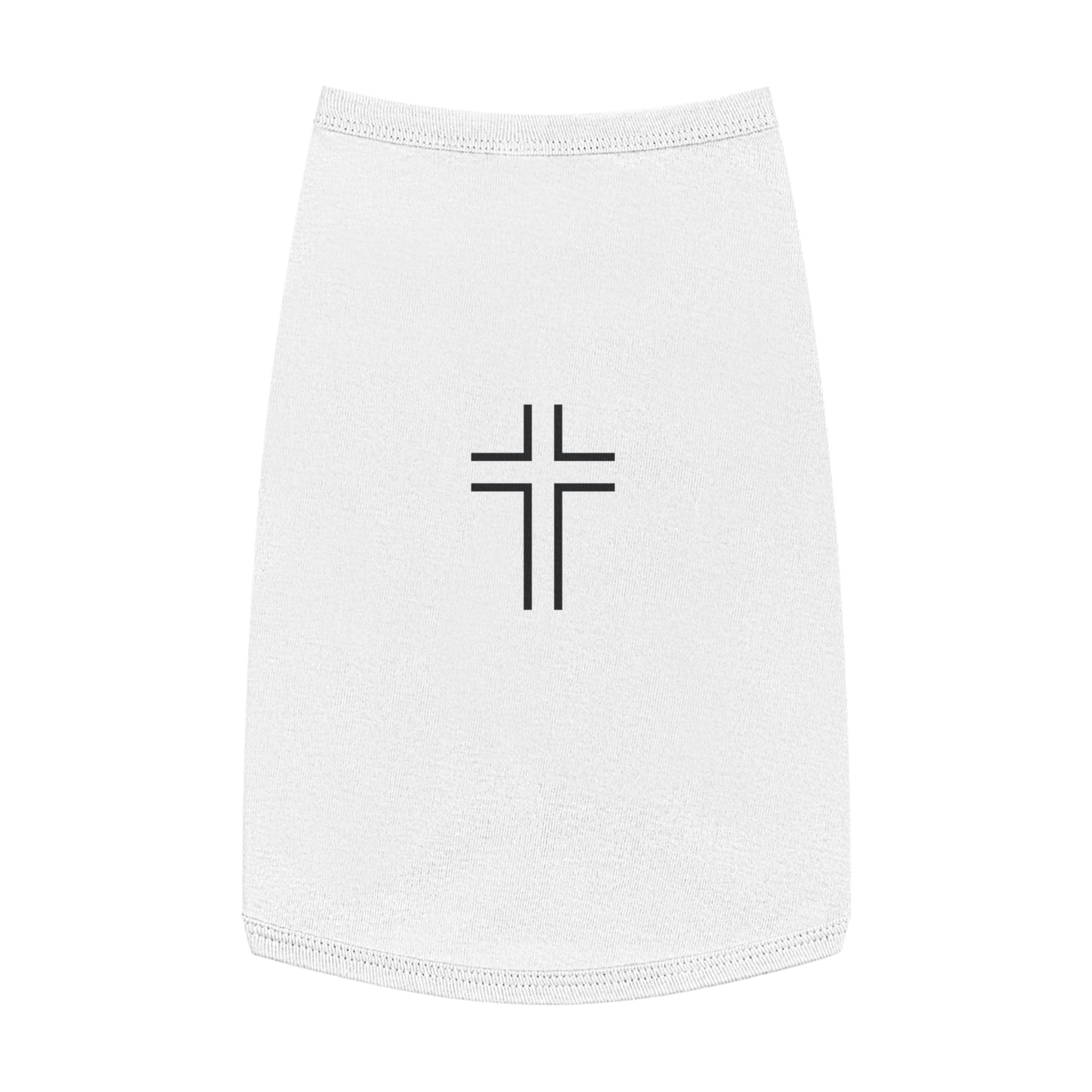 Minimalist | Pet Tank Top with Cross Design