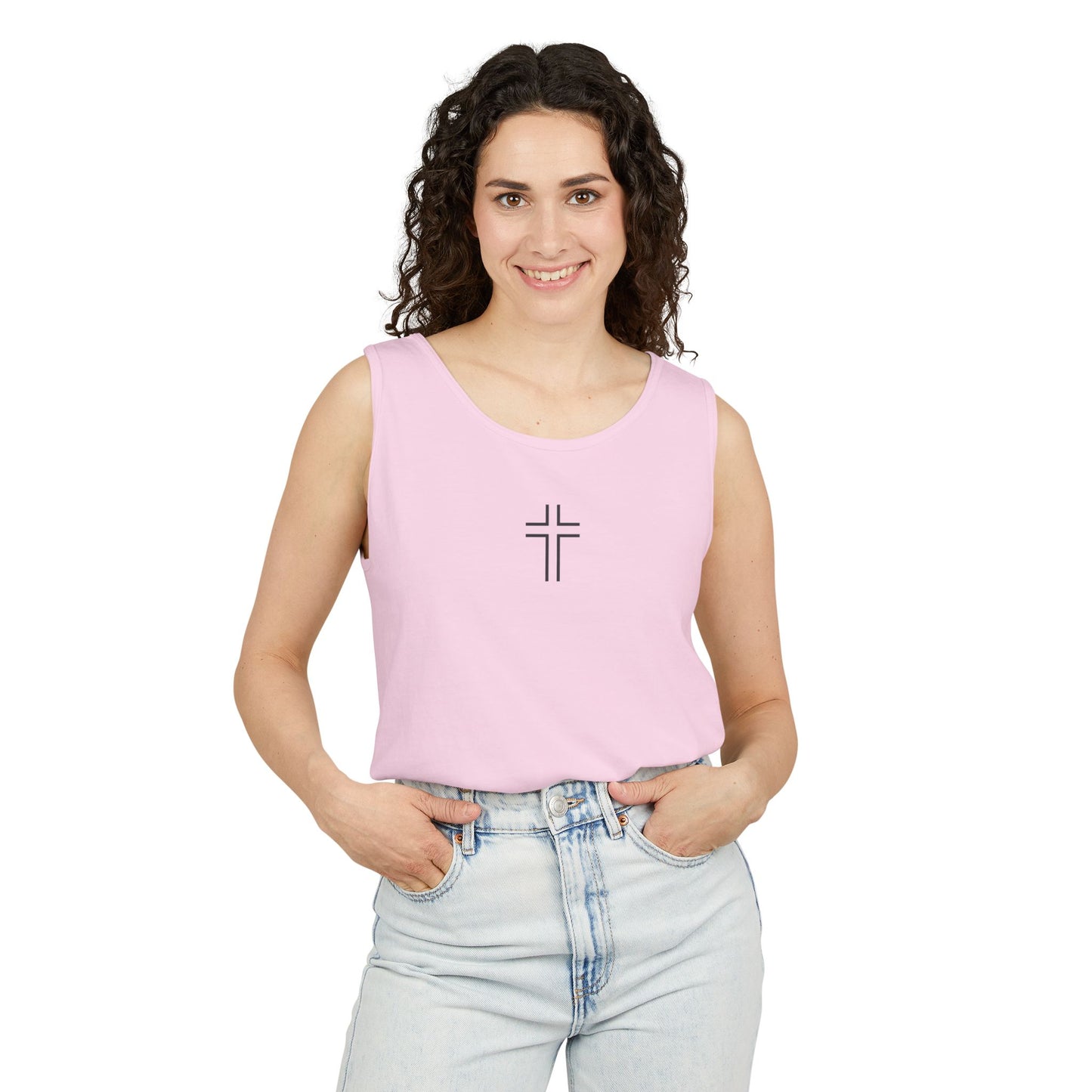 Minimalist | Unisex Cross Design Tank Top