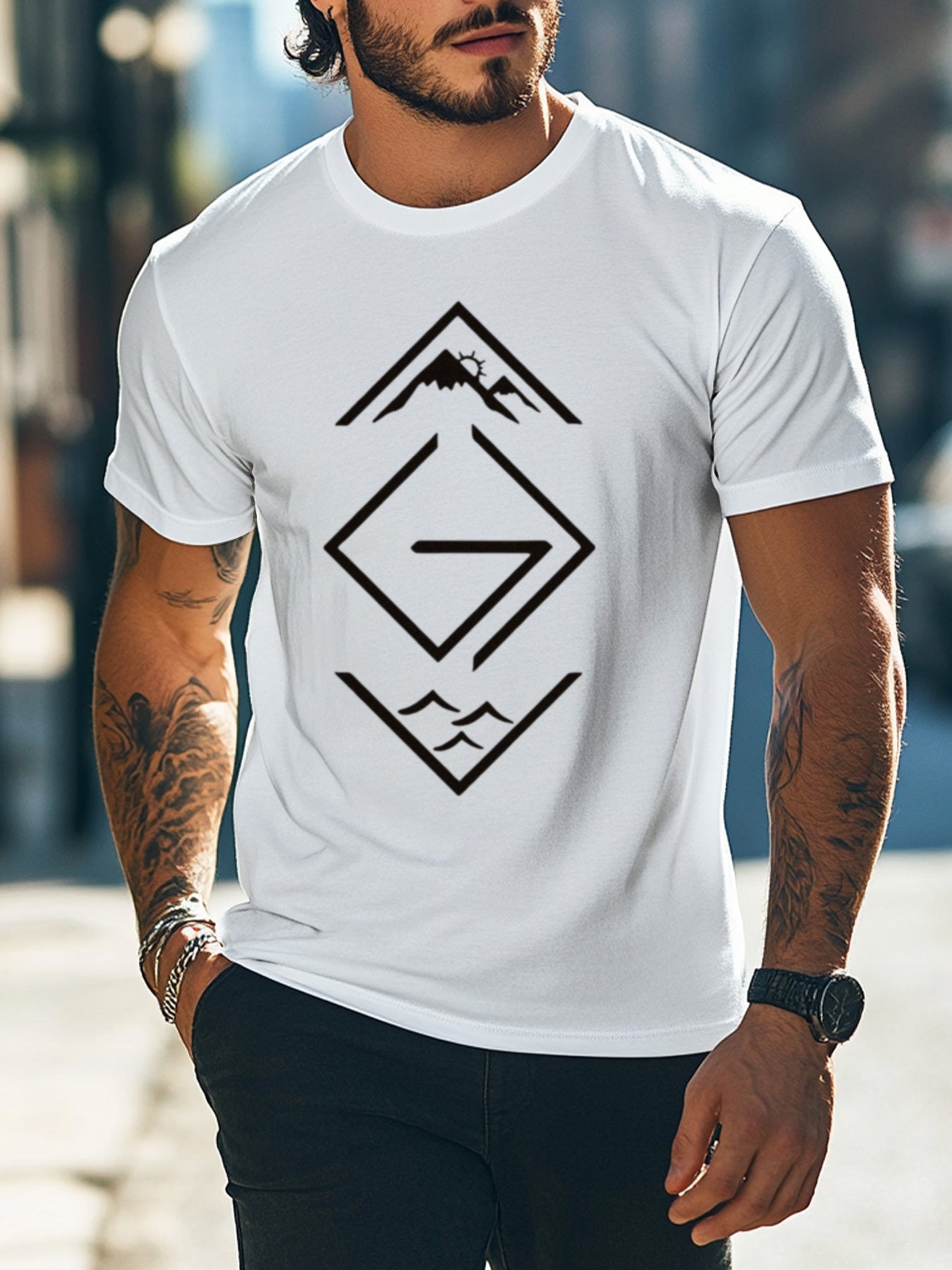 God is Greater Than the Highs and Lows Men's Graphic T-Shirt
